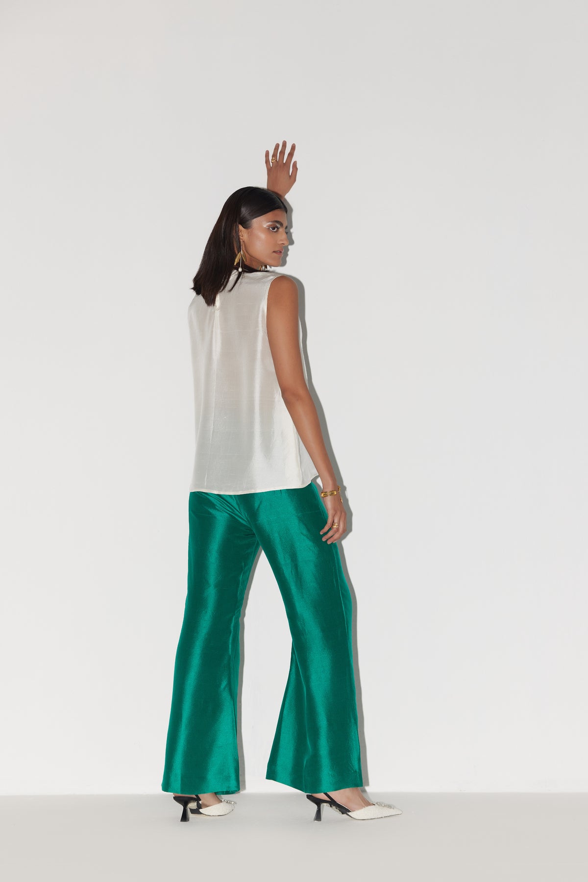 Opulent Emerald Green Saturday Trouser