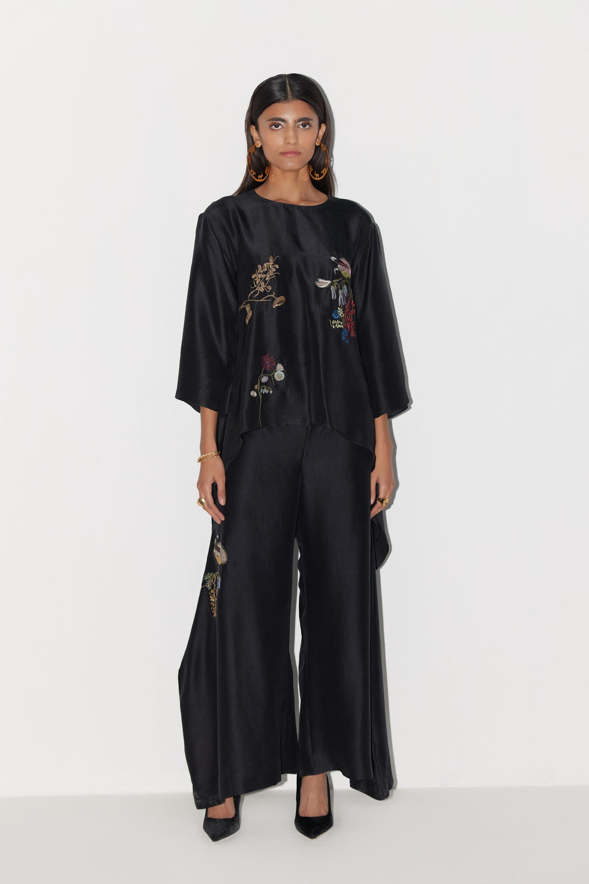 Floret Black Trousers