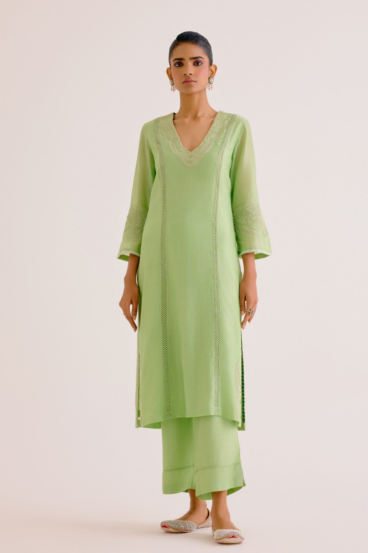 Pistachio Green Kurta Set