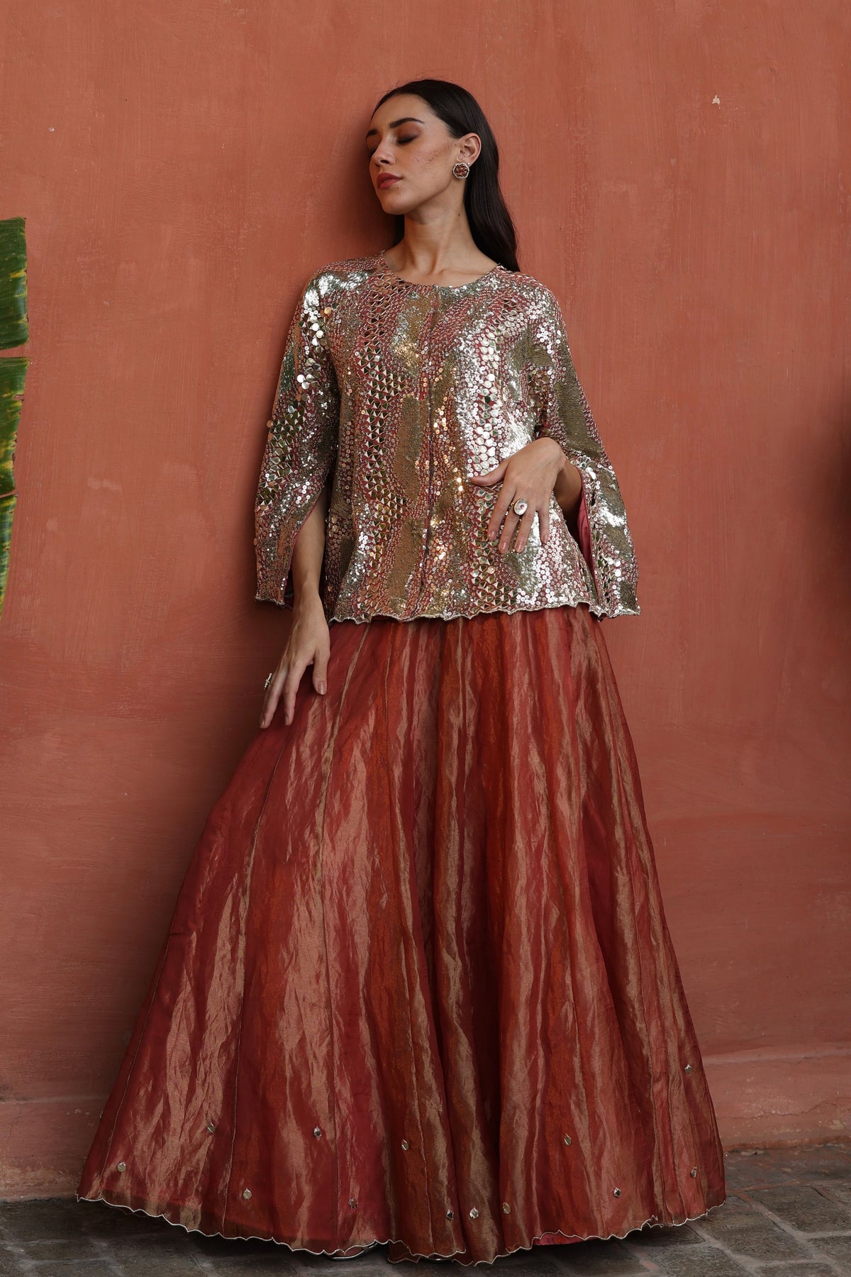 Peach Zohra Lehenga