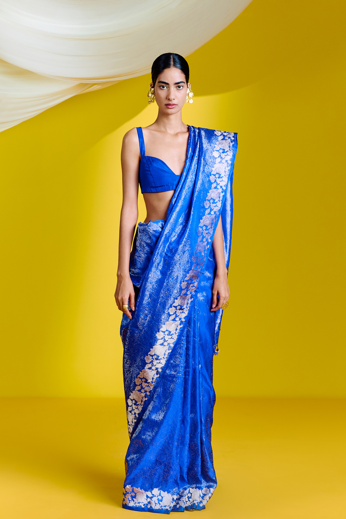 Blue Silk Handwoven Saree