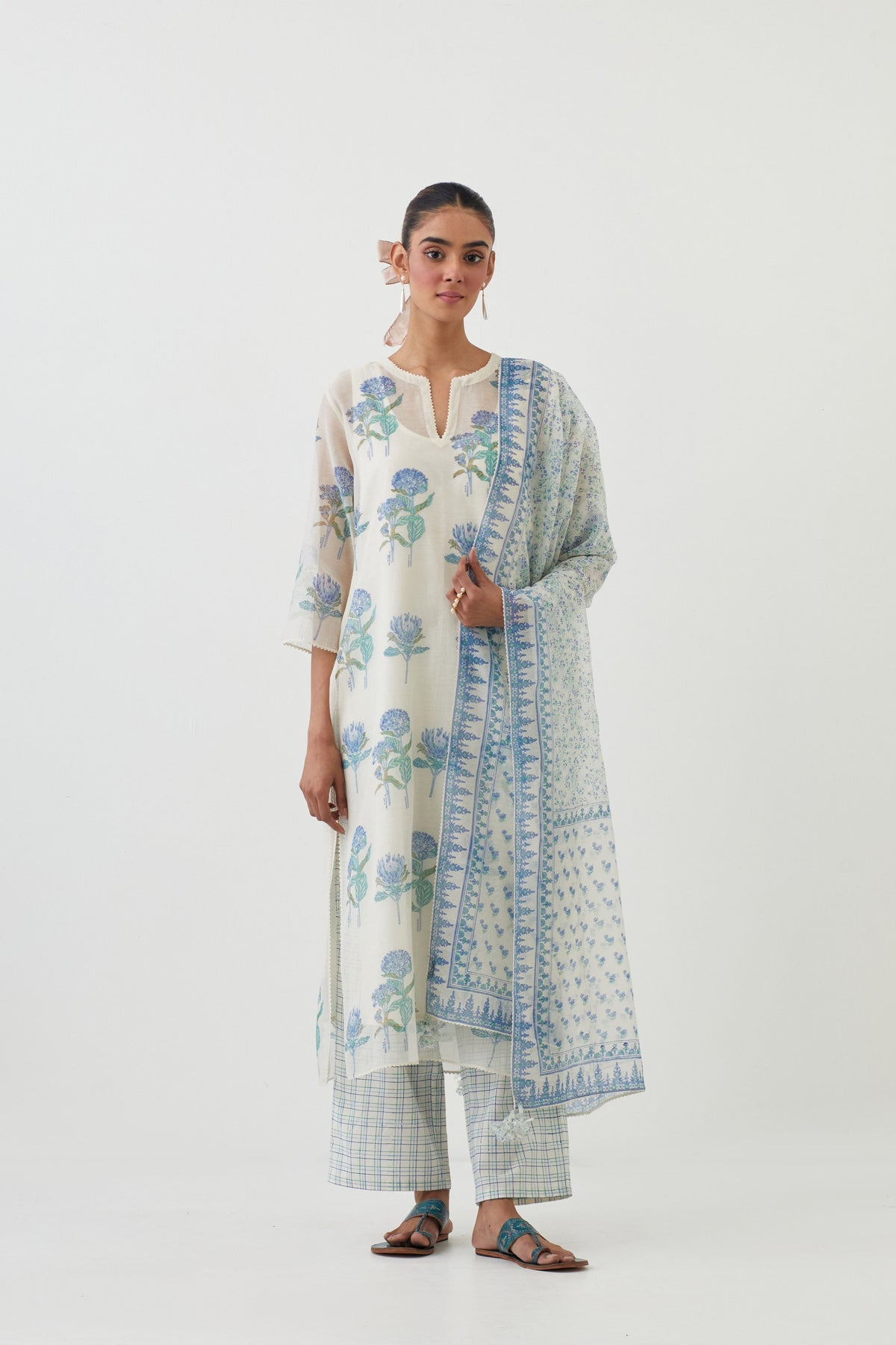 Botanic Blue Kurta Set