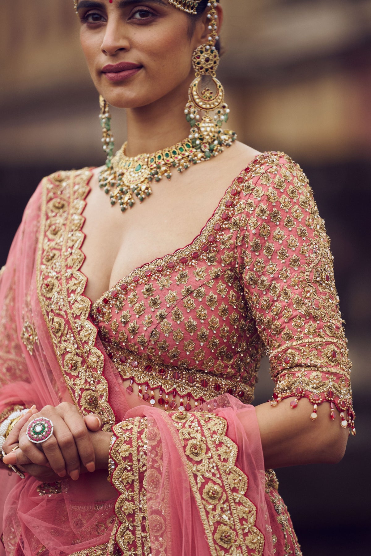 Rose Pink Lehenga Choli Set