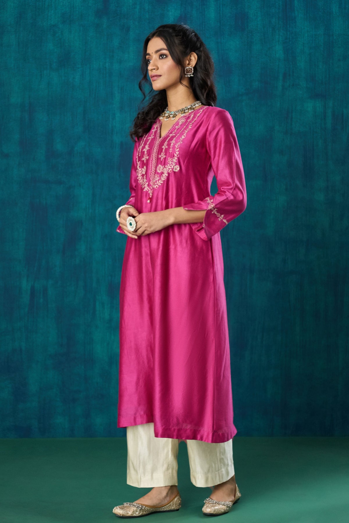 Magenta Charvi Kurta Sets