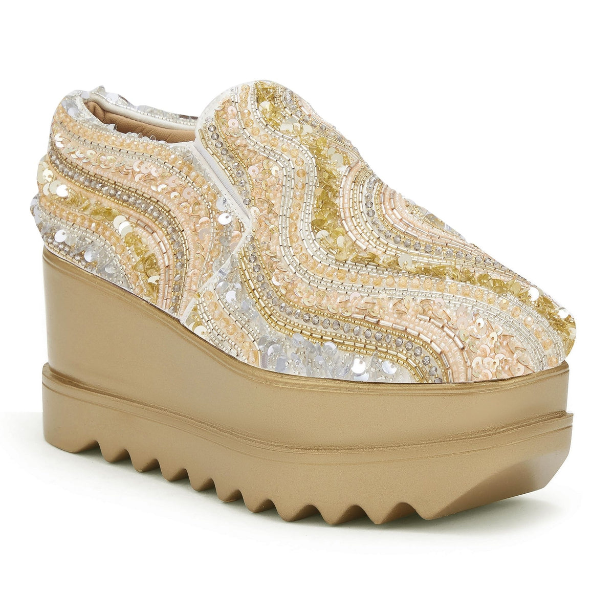 Electric Feel Wedding Wedge Sneakers