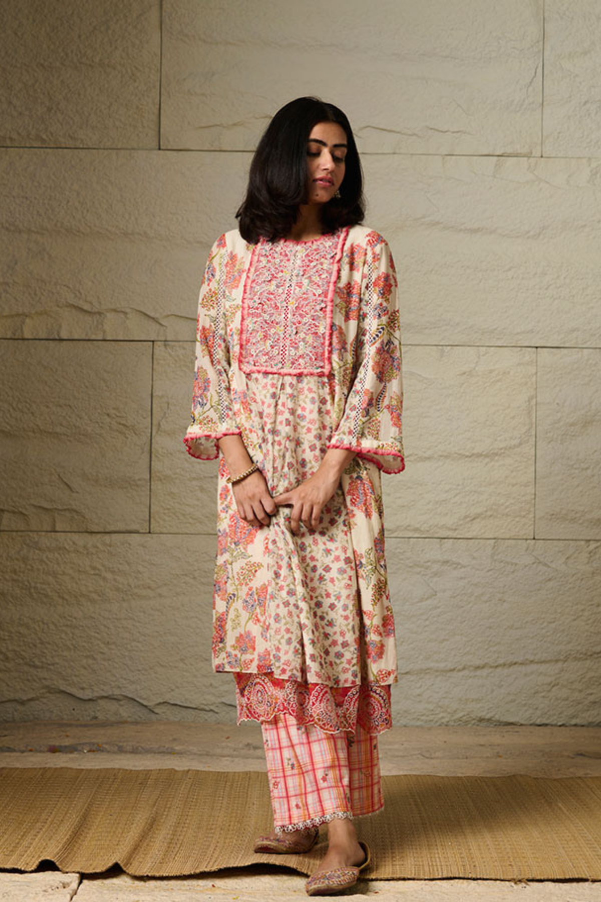 Piya  Ivory Kurta Set