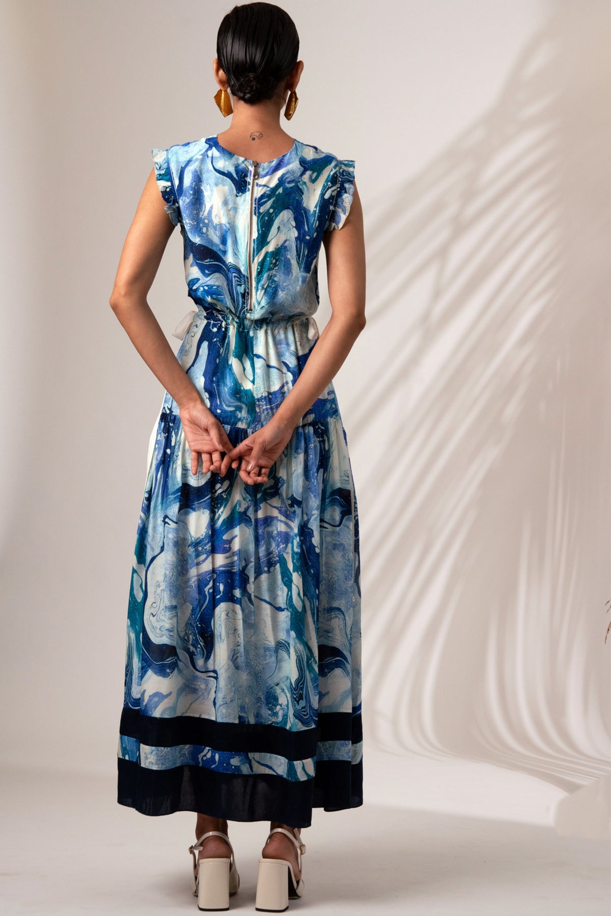 Denise Ruffled Midi Dress