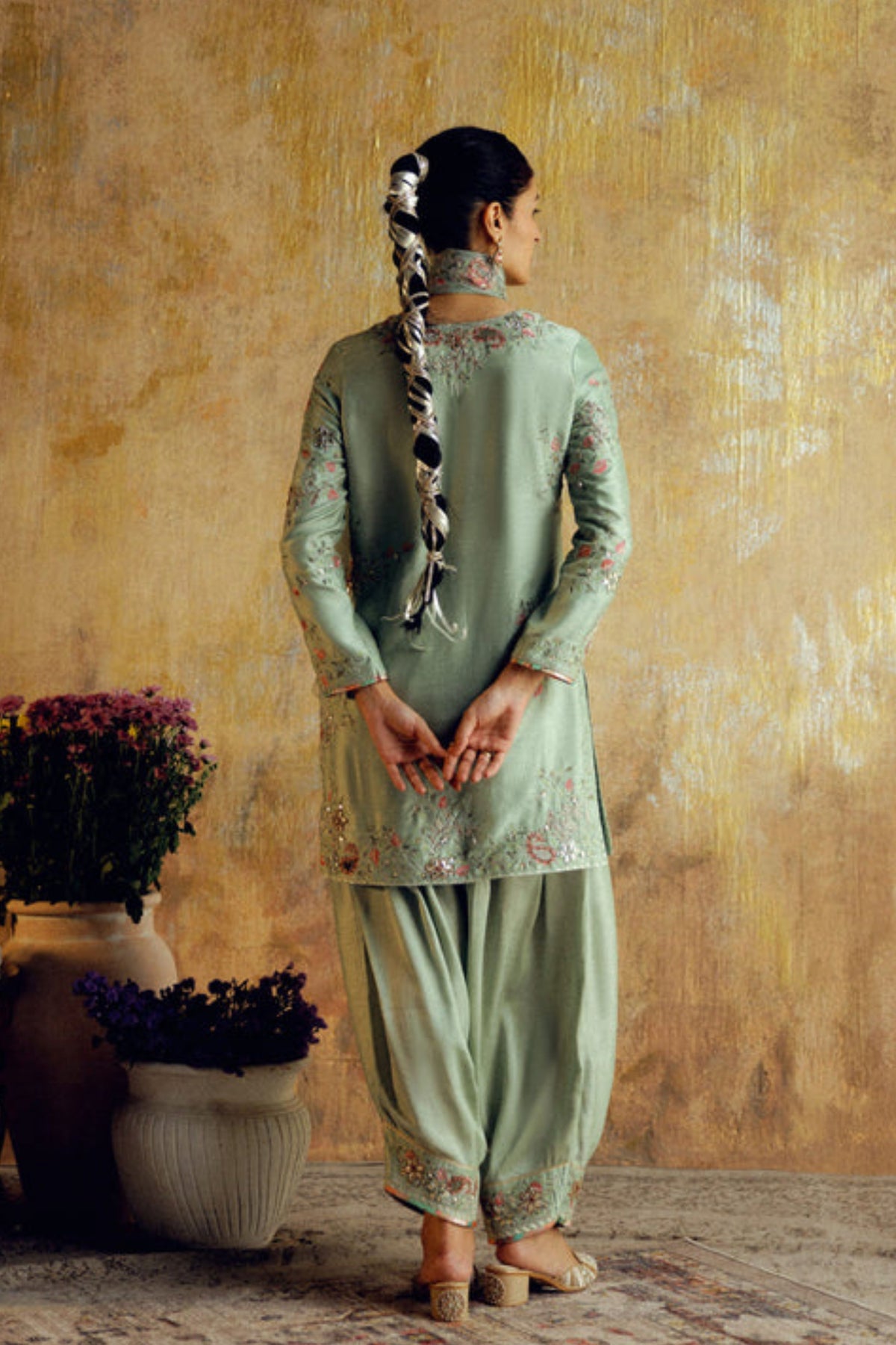 Sea Green Jugnu Kurta Set