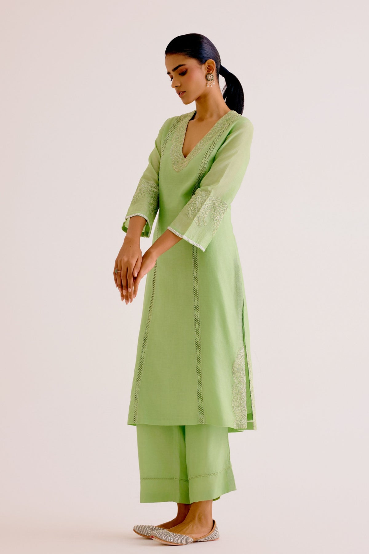 Pistachio Green Kurta Set