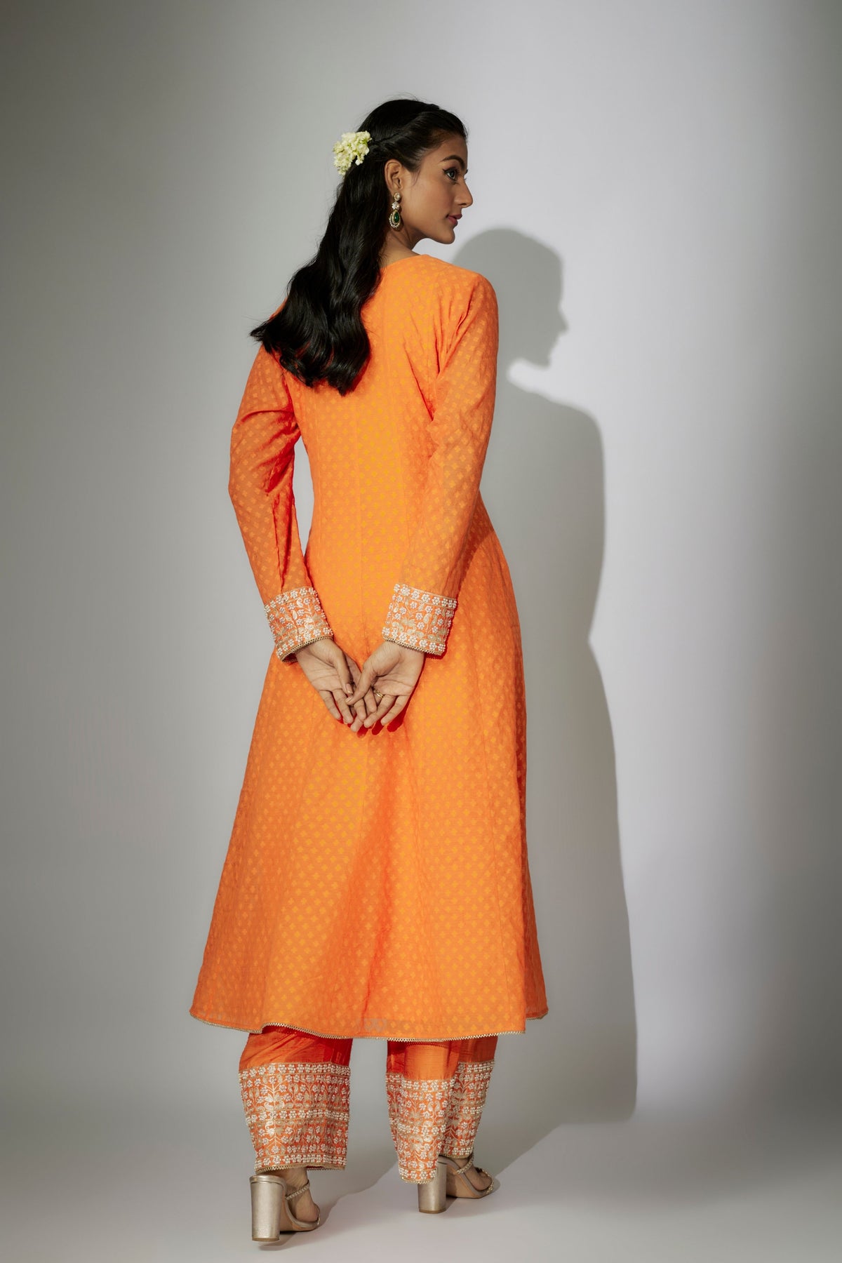 Orange Kurta Set