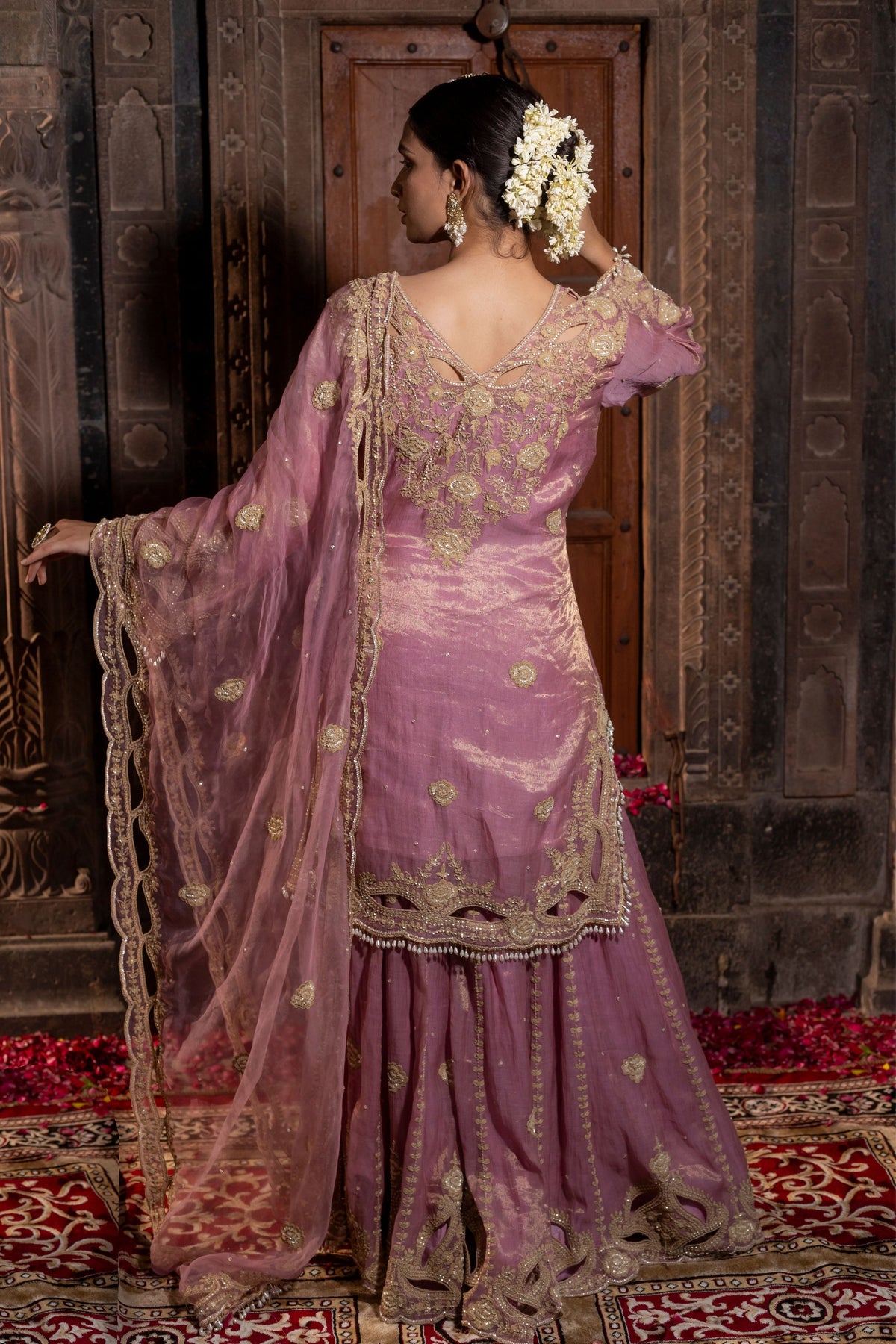 Pink Sharara Set