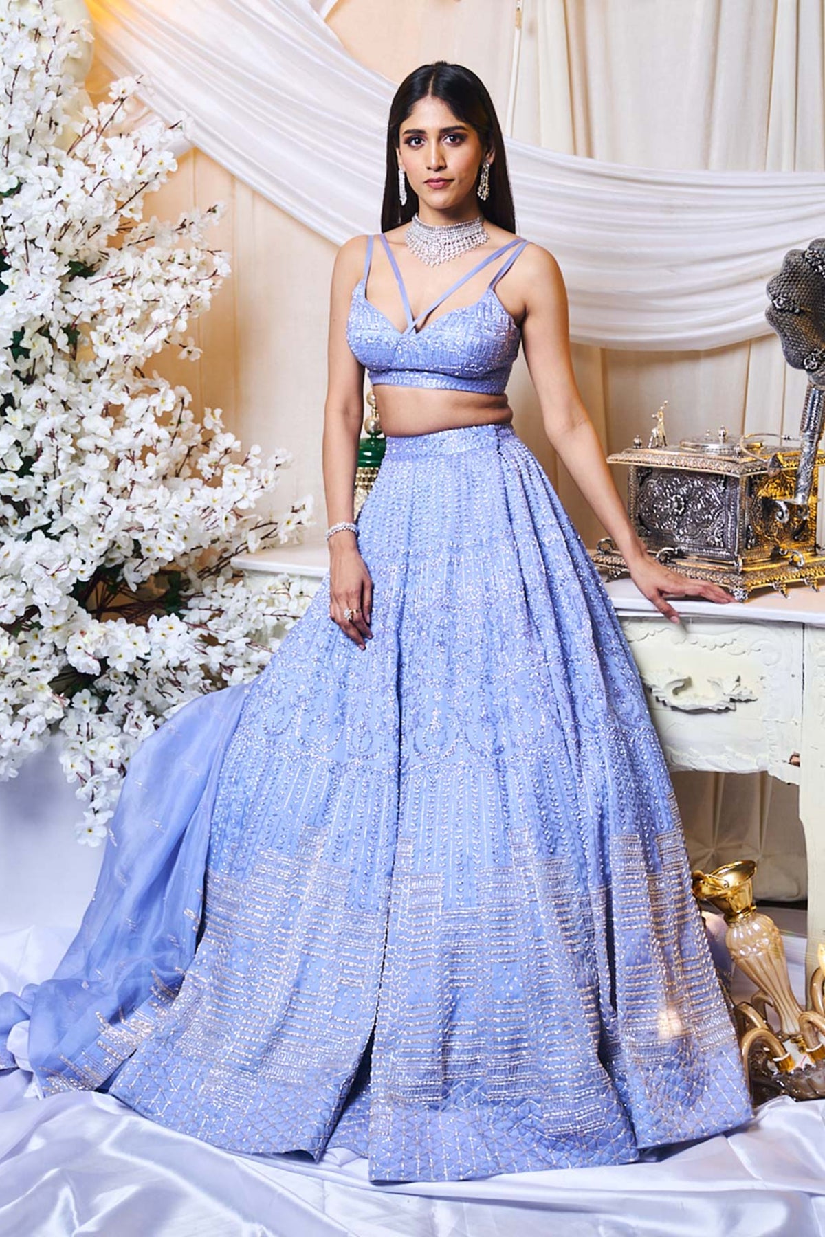 Periwinkle Blue Lehenga Set