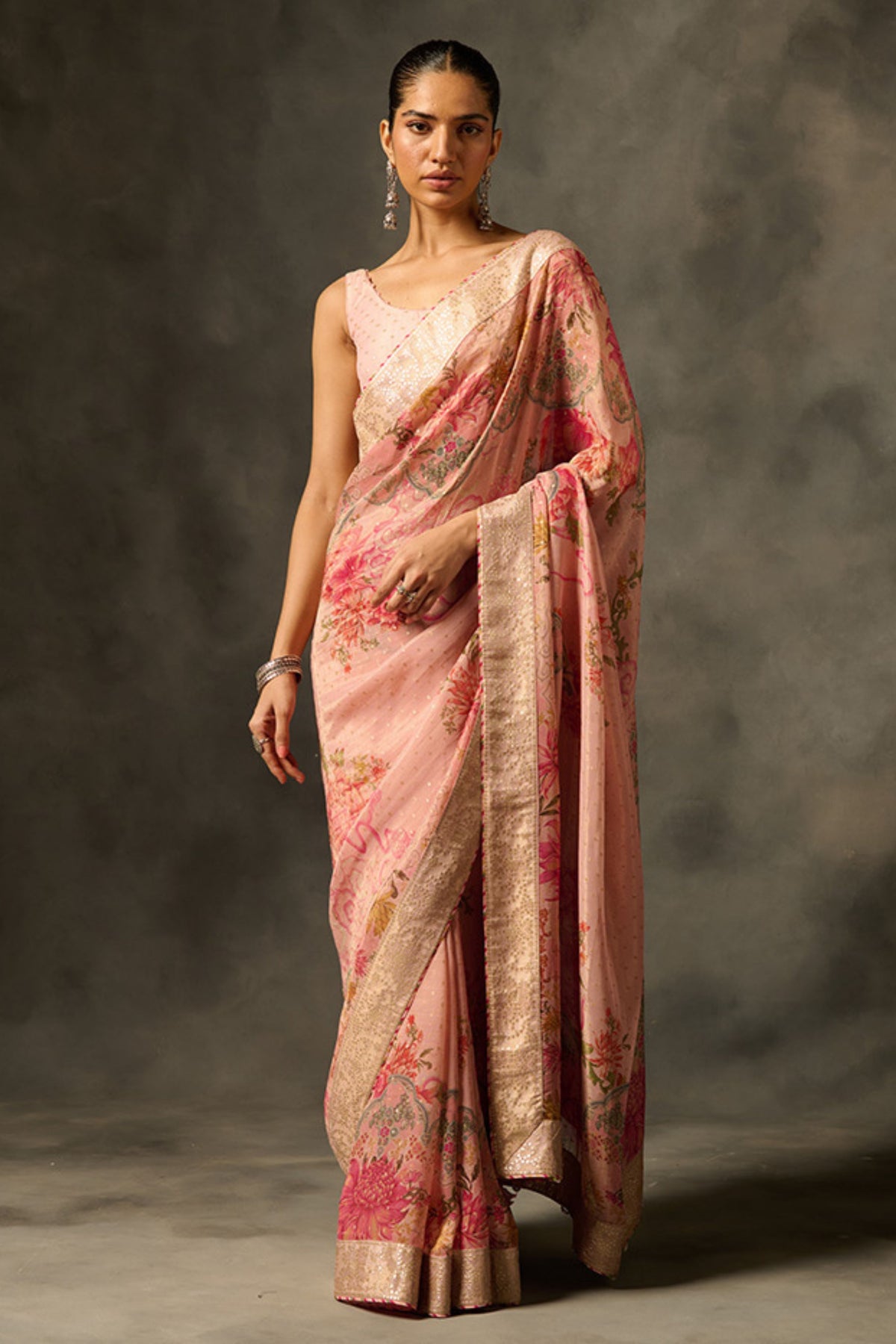 Pink Soma Saree