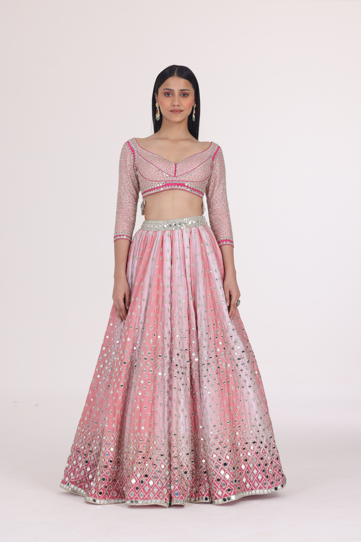 Pink Hues Printed Lehenga Set