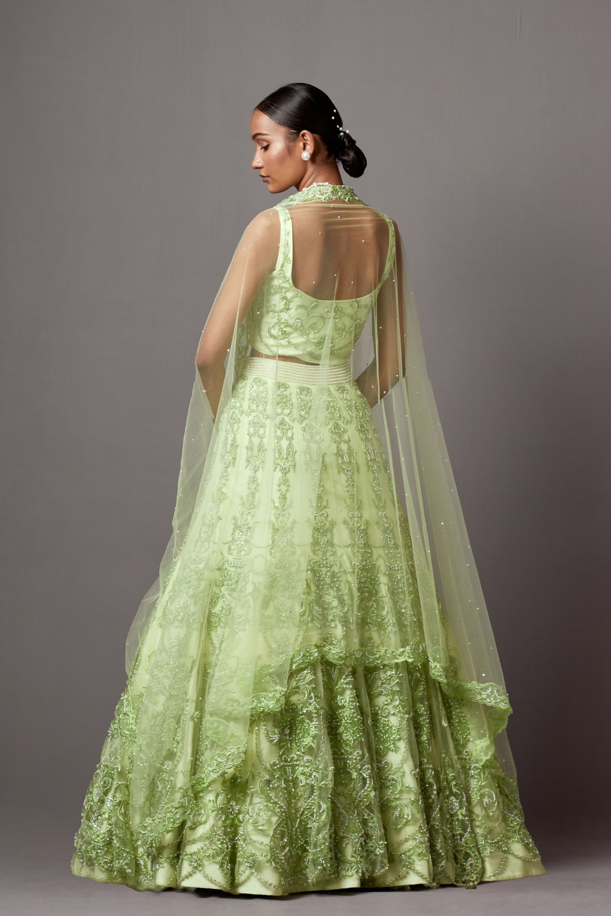 Lime Green Lehenga Set