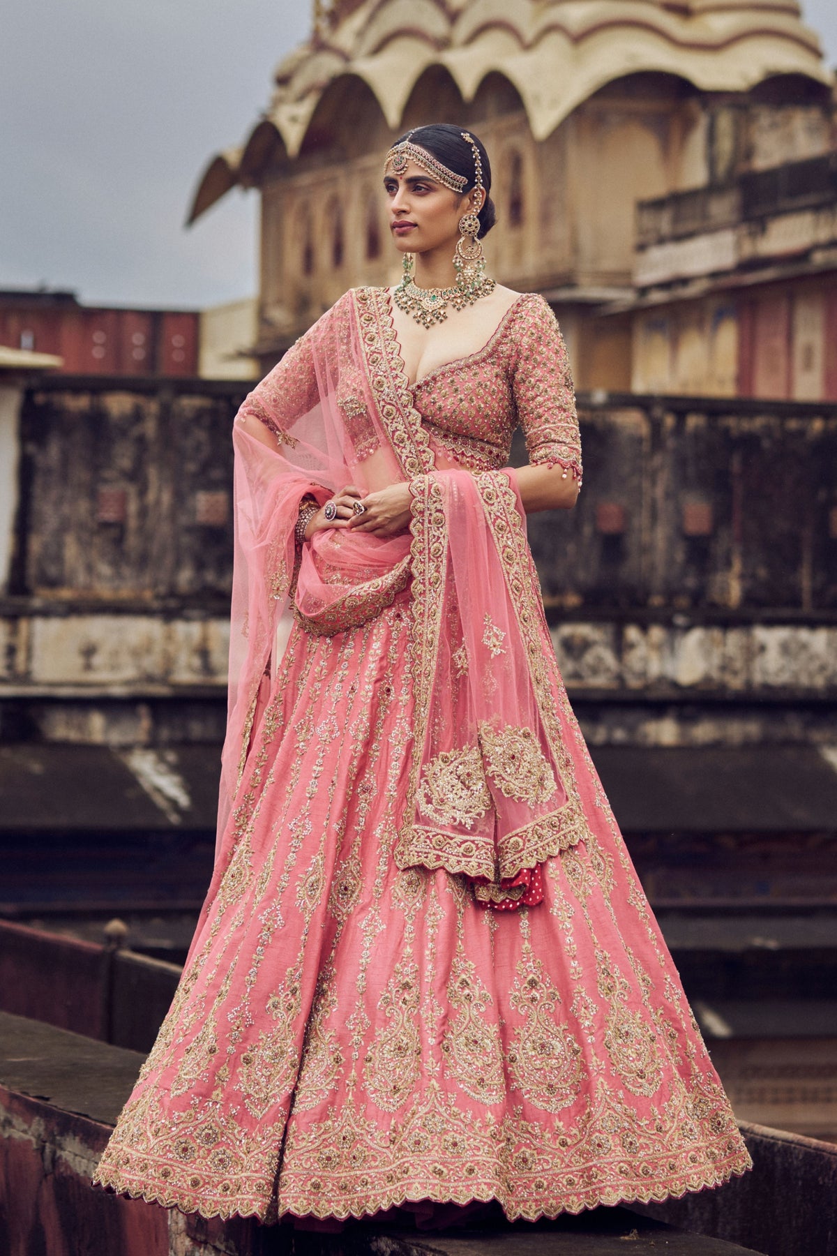 Rose Pink Lehenga Choli Set