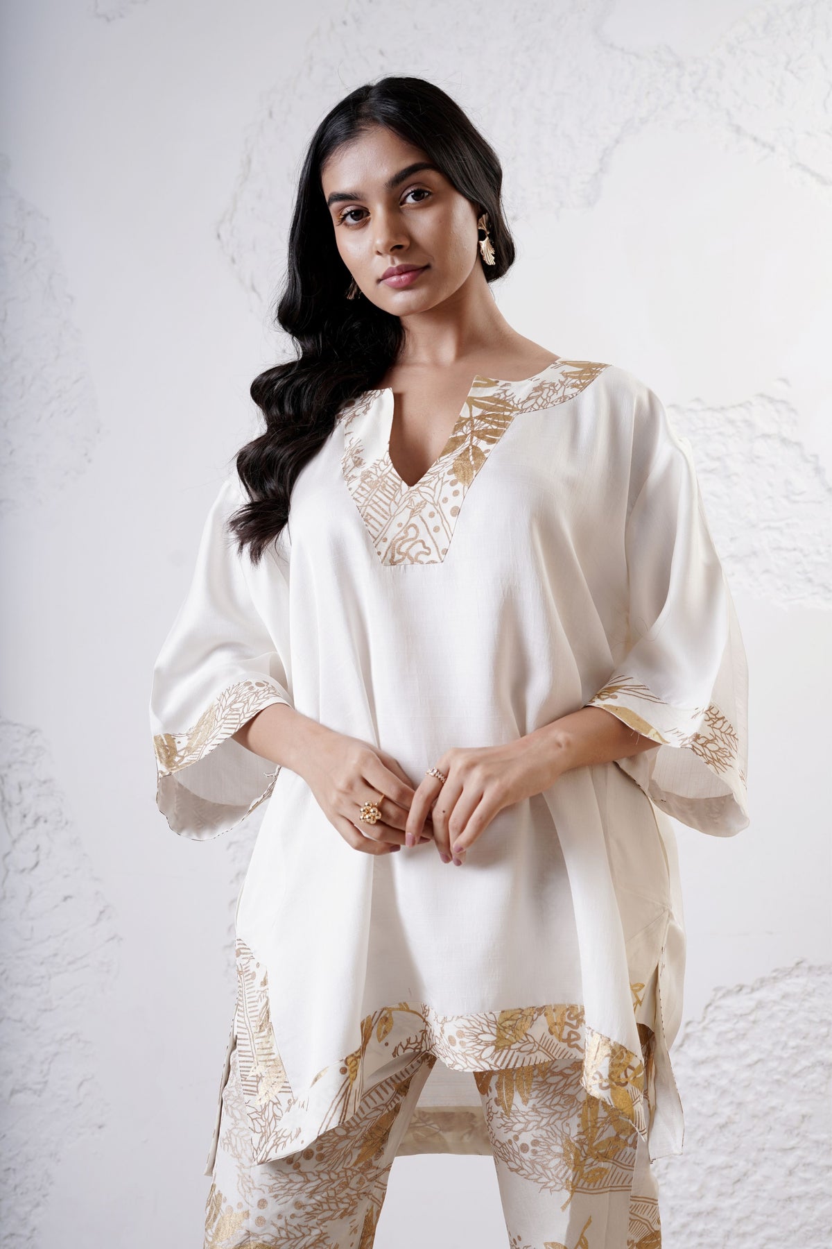 Ivory kaftan Set