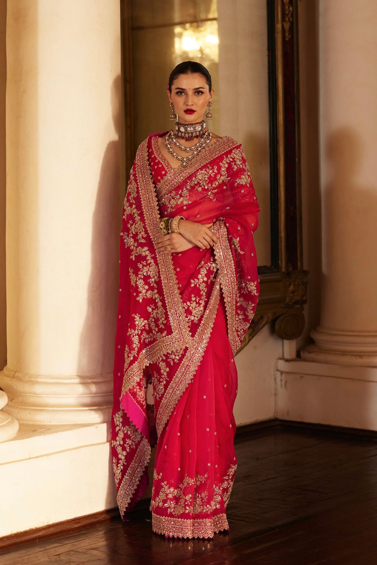 Zardozi Saree Set