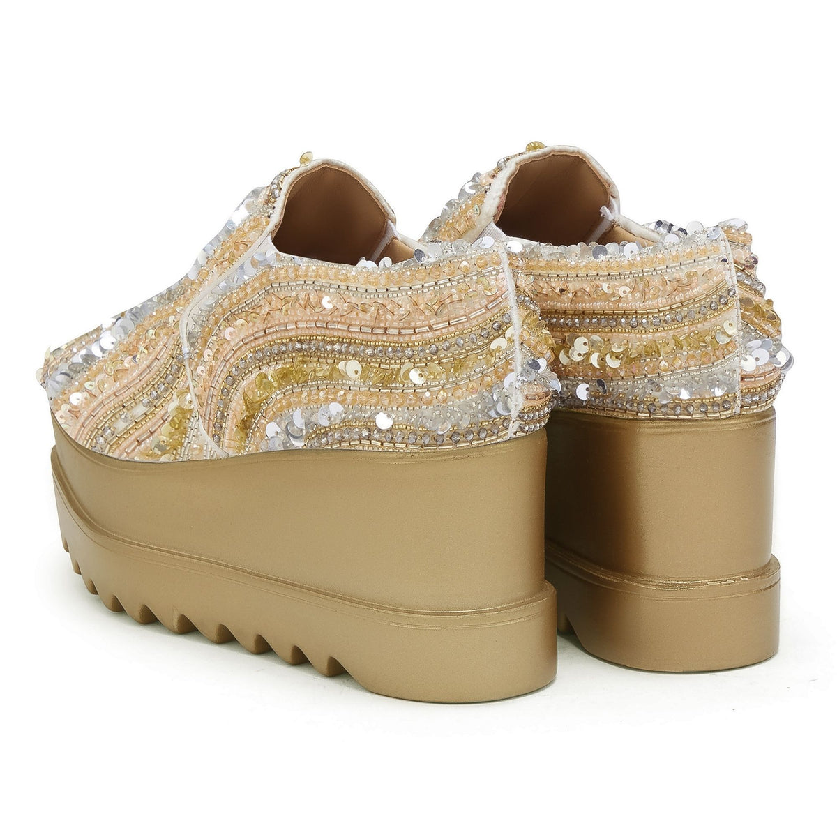 Electric Feel Wedding Wedge Sneakers