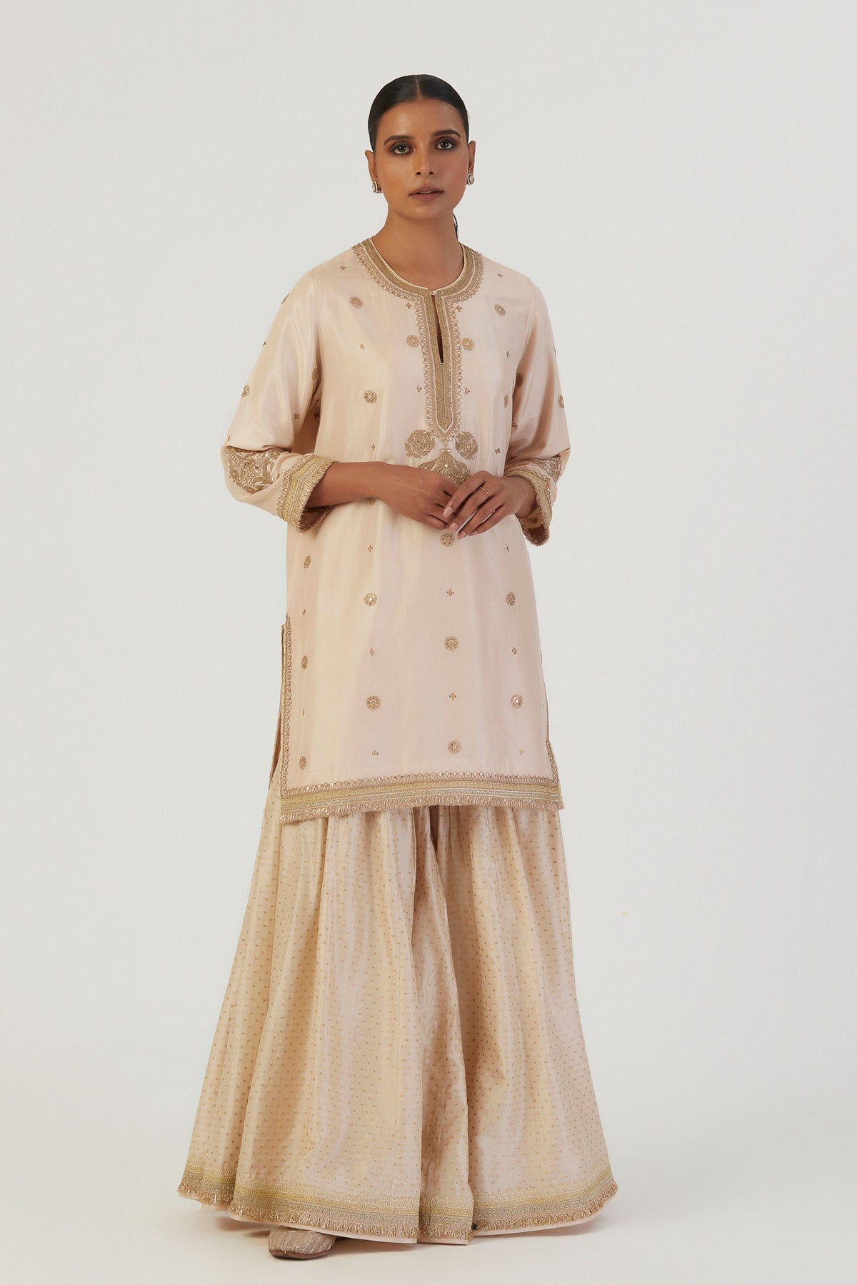 Tara Silk Kurta and Sharara