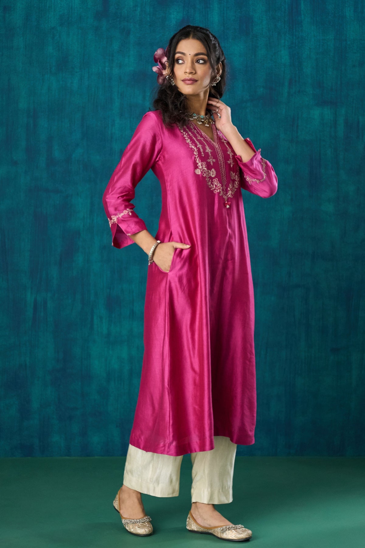 Magenta Charvi Kurta Sets