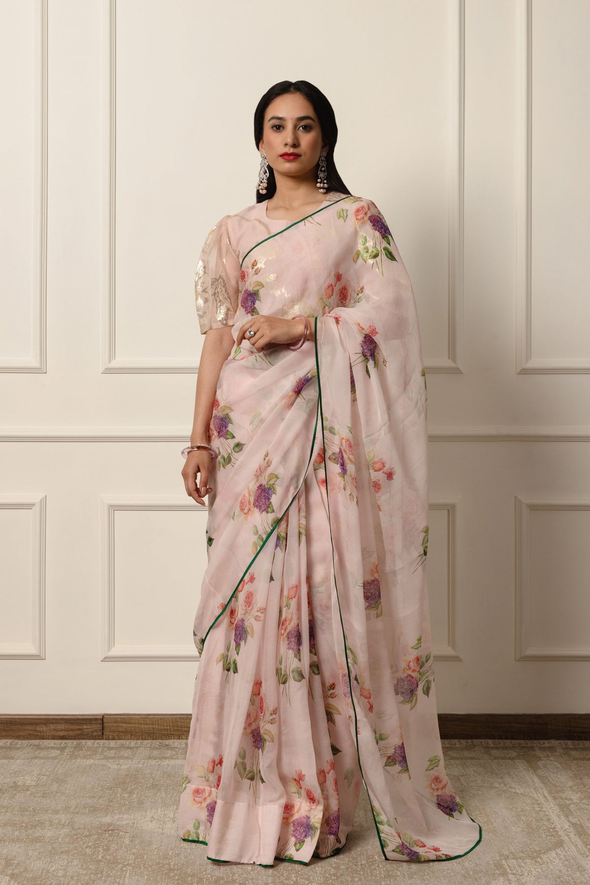 Amara Printed French Chiffon Saree