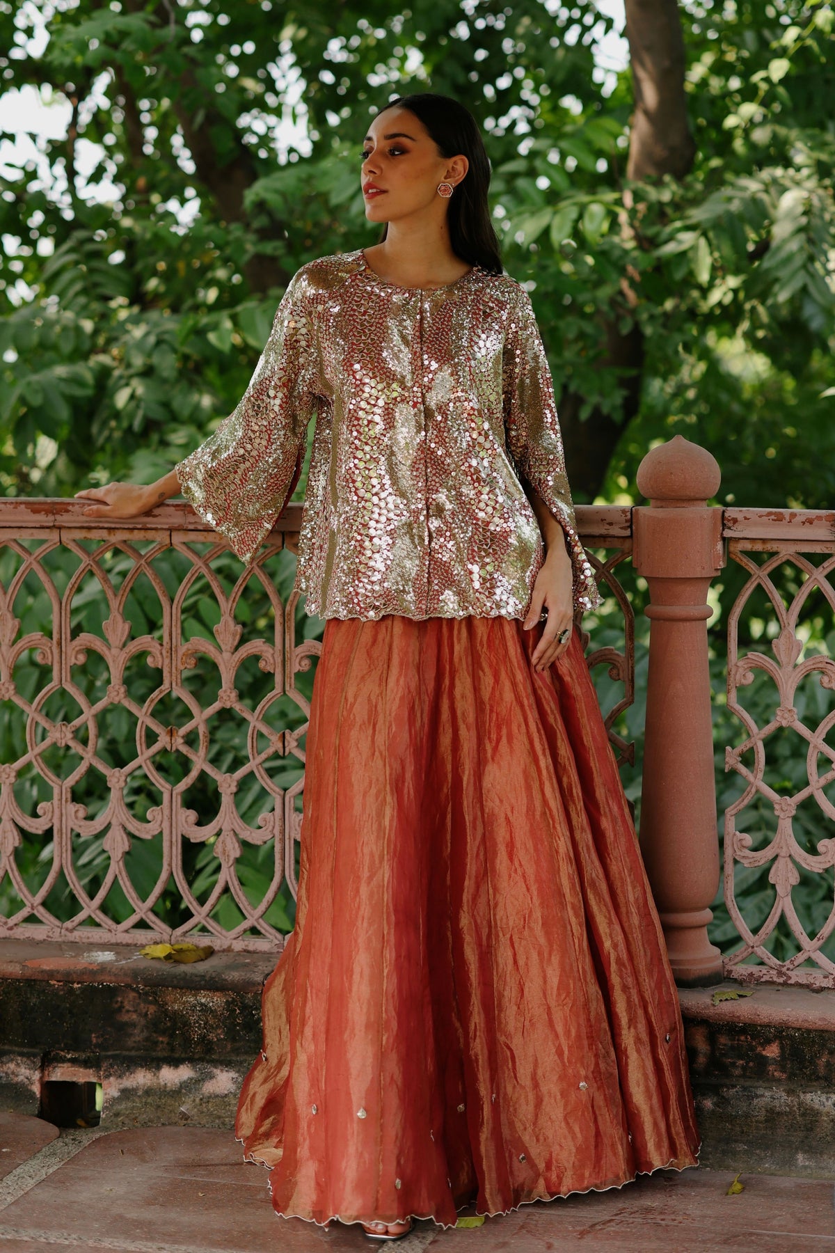 Peach Zohra Lehenga