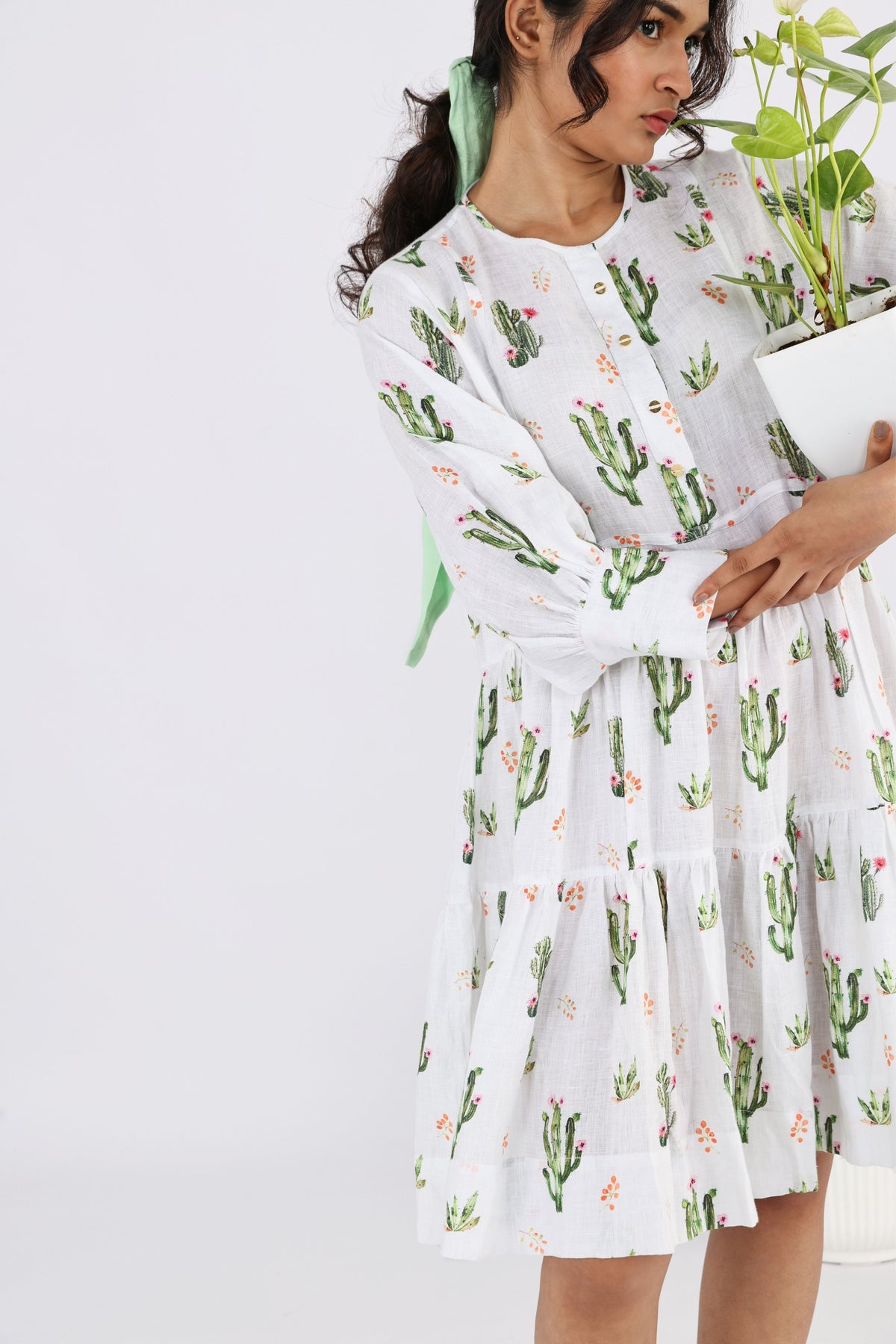 Cactus Barrel Flare Dress