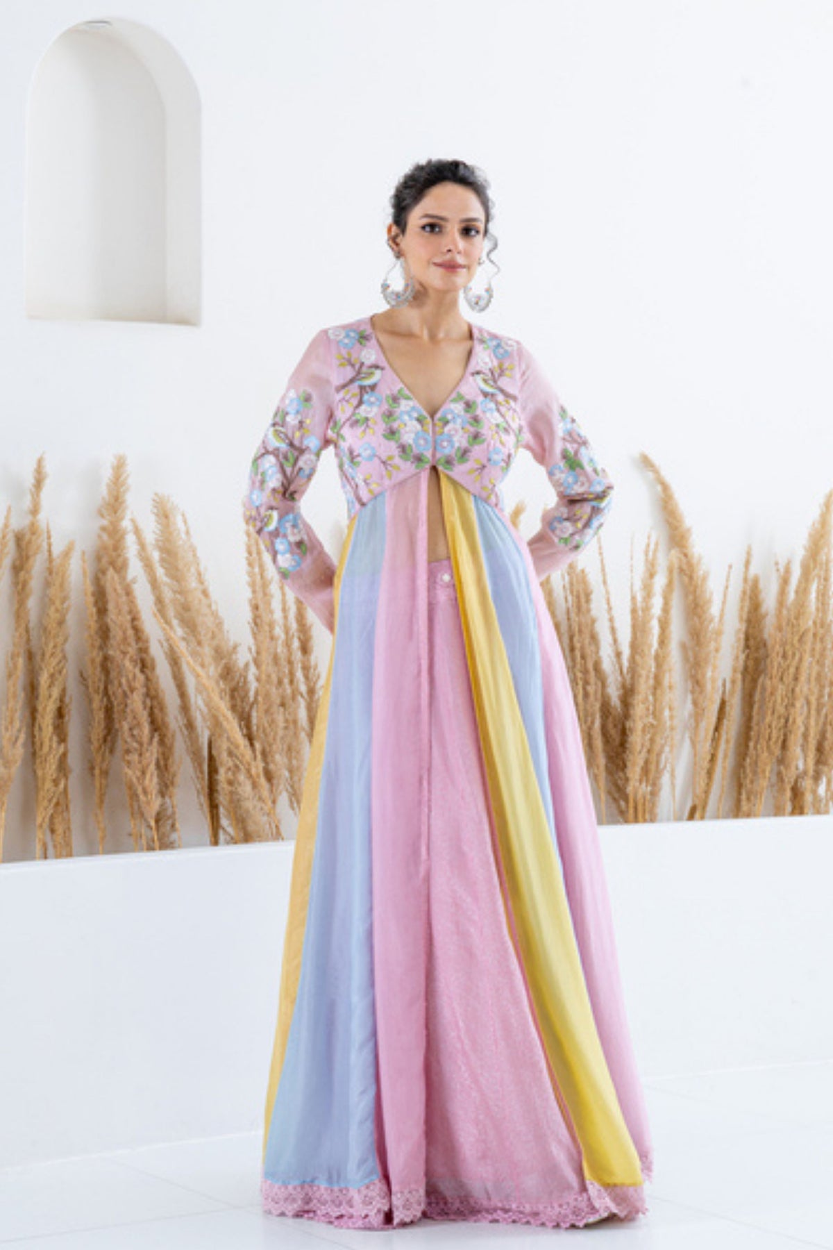 Onion Anarkali With Skirt