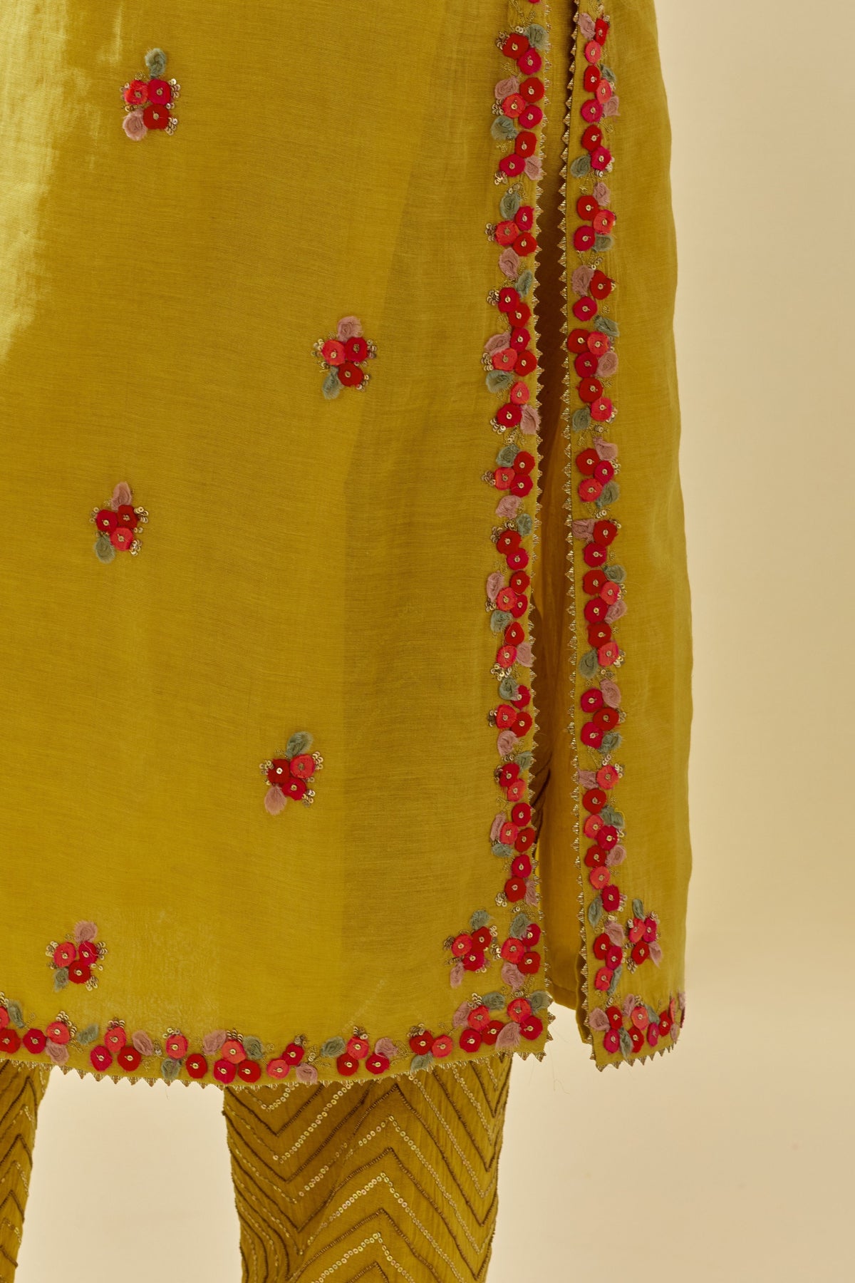 Yellow Staraight Kurta Set