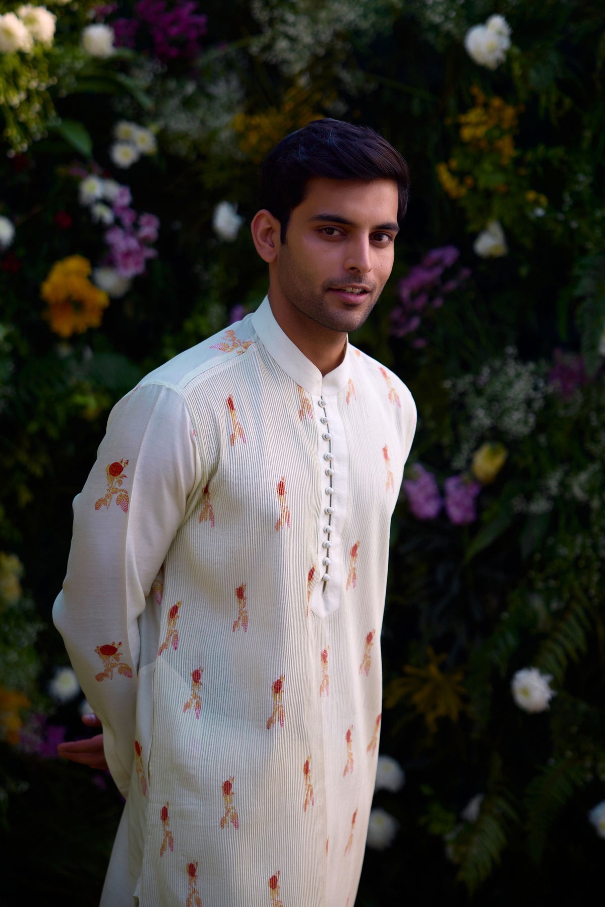 Antique White Kurta Set