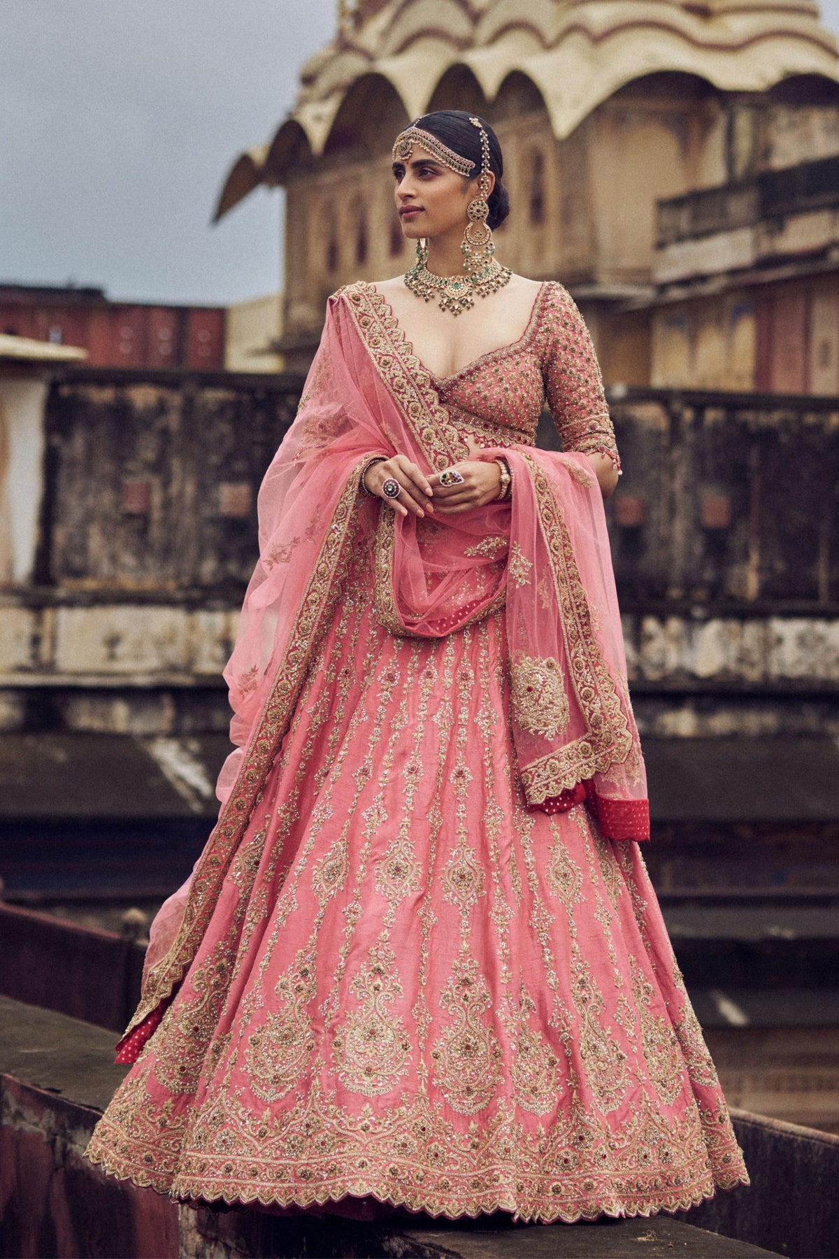 Rose Pink Lehenga Choli Set