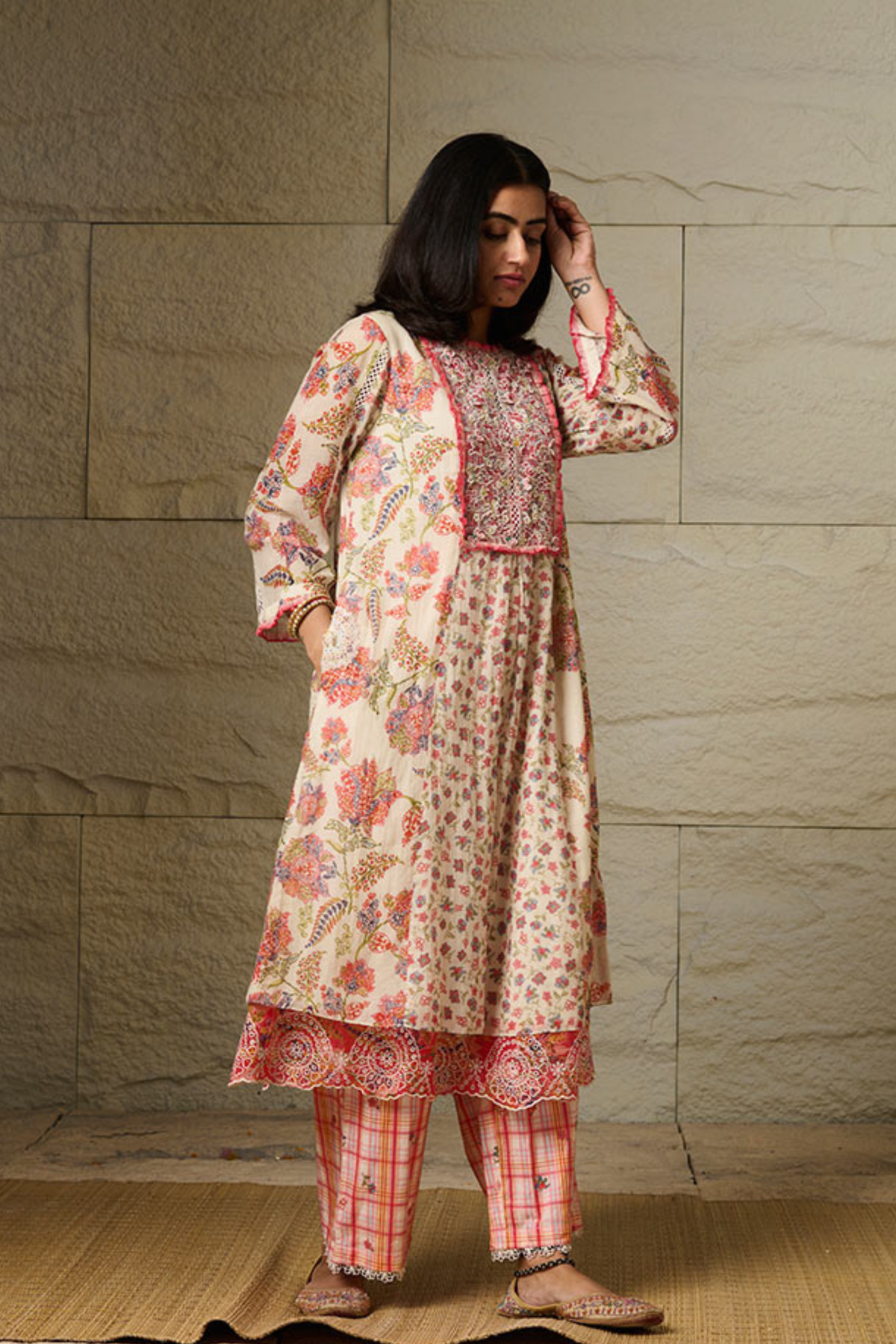 Piya  Ivory Kurta Set