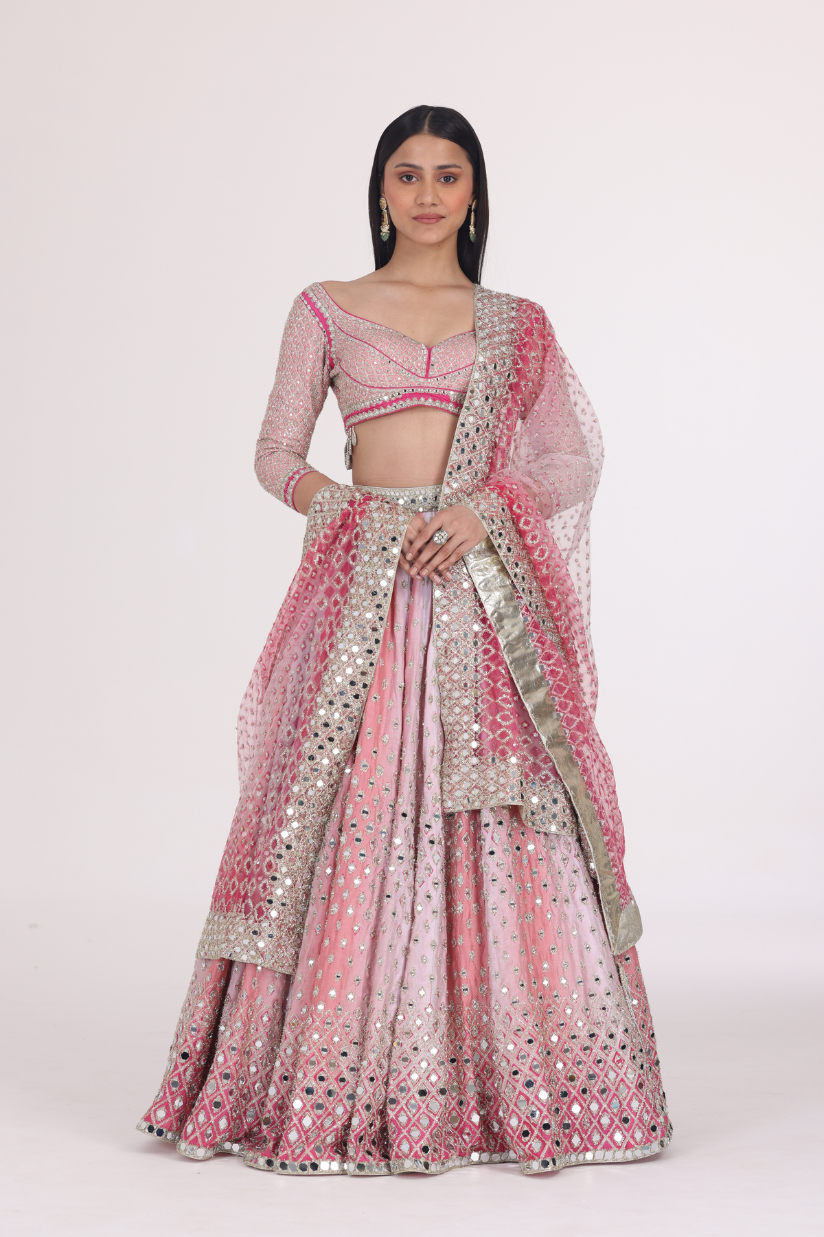 Pink Hues Printed Lehenga Set