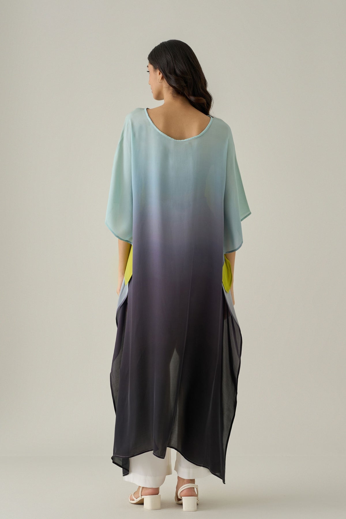 Ombre High Low Kaftan Top