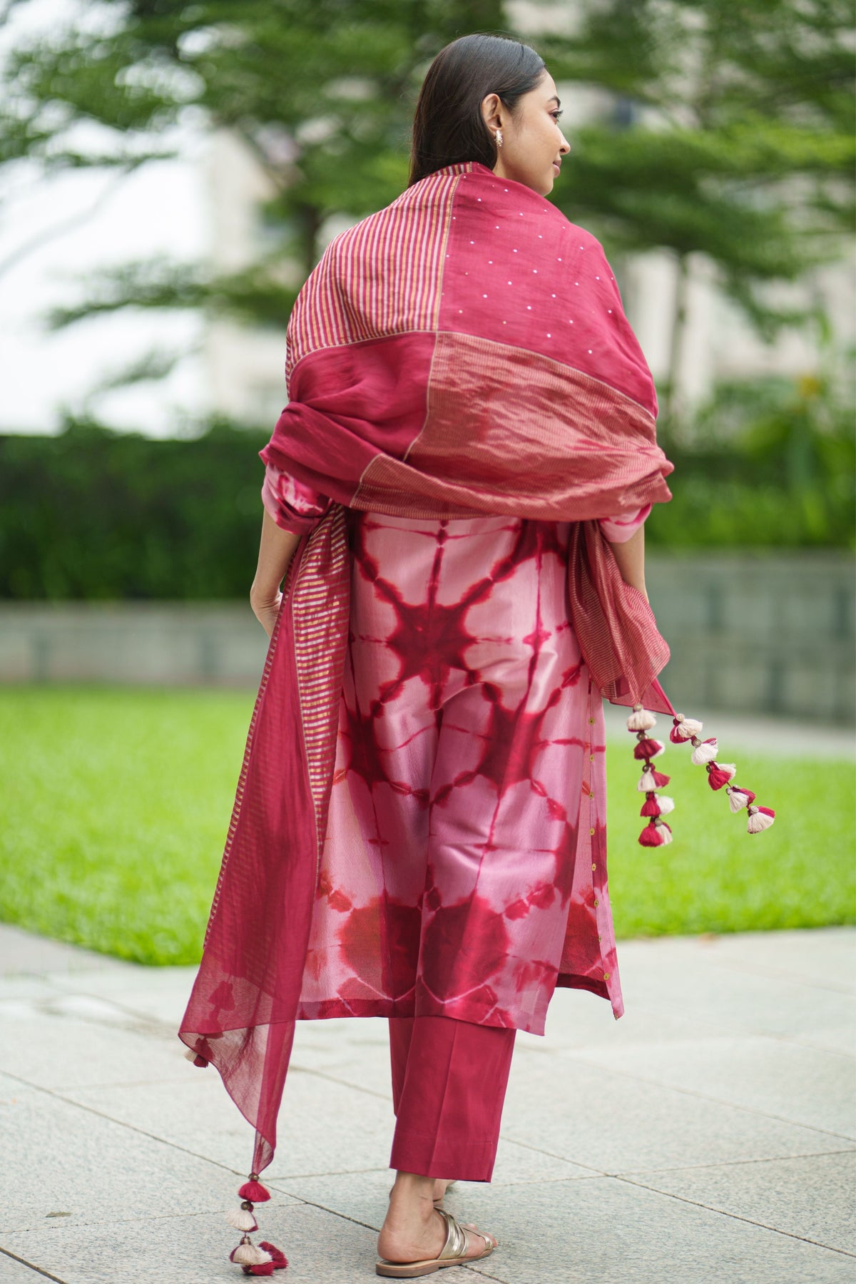 Clara Tie Dye Pink Kurta Set