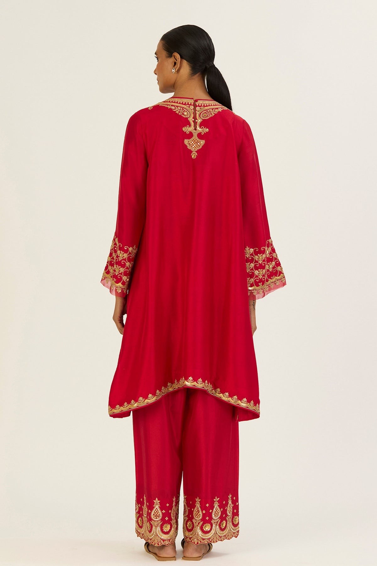 Alta Red Kurta &amp; Pants