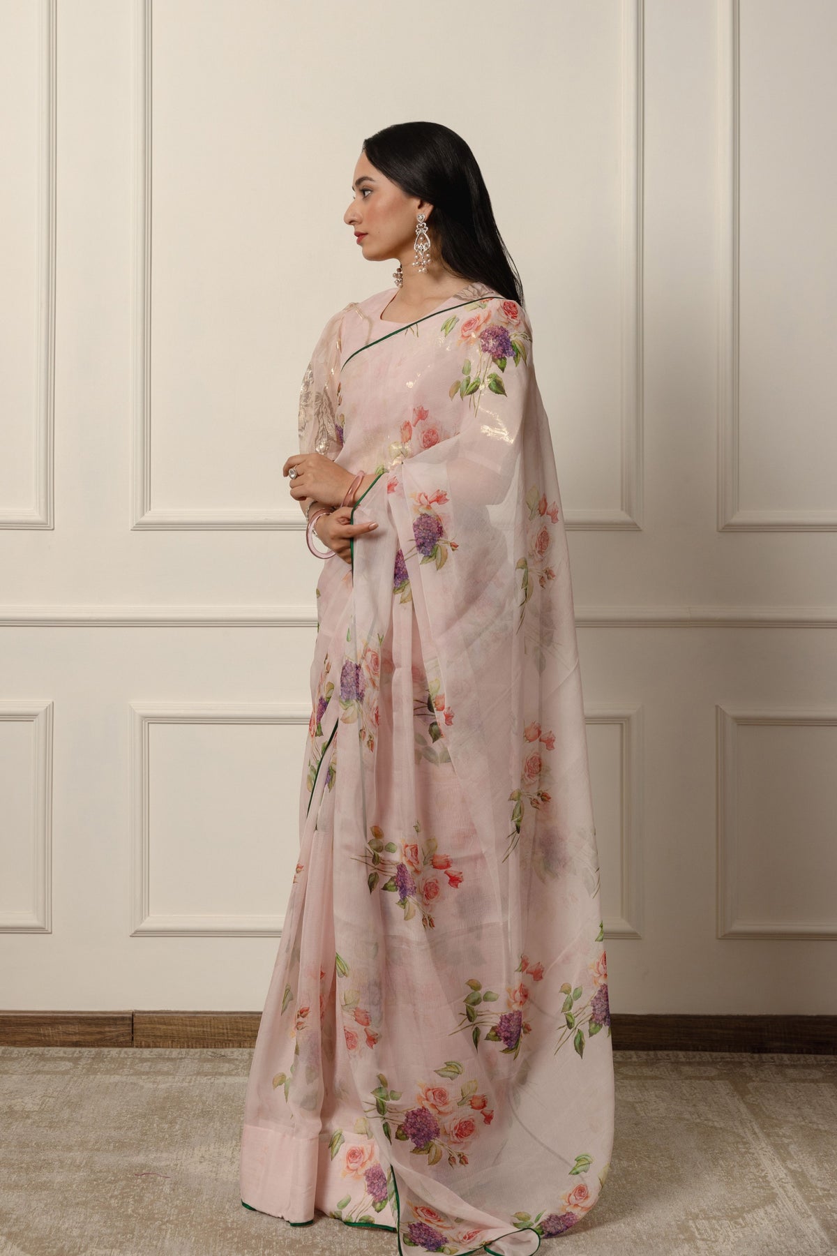 Amara Printed French Chiffon Saree