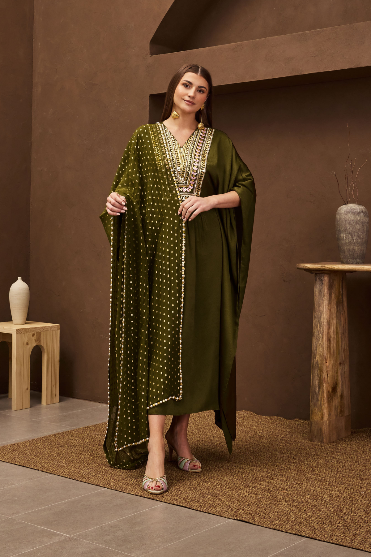 Olive Oasis Kurta Set