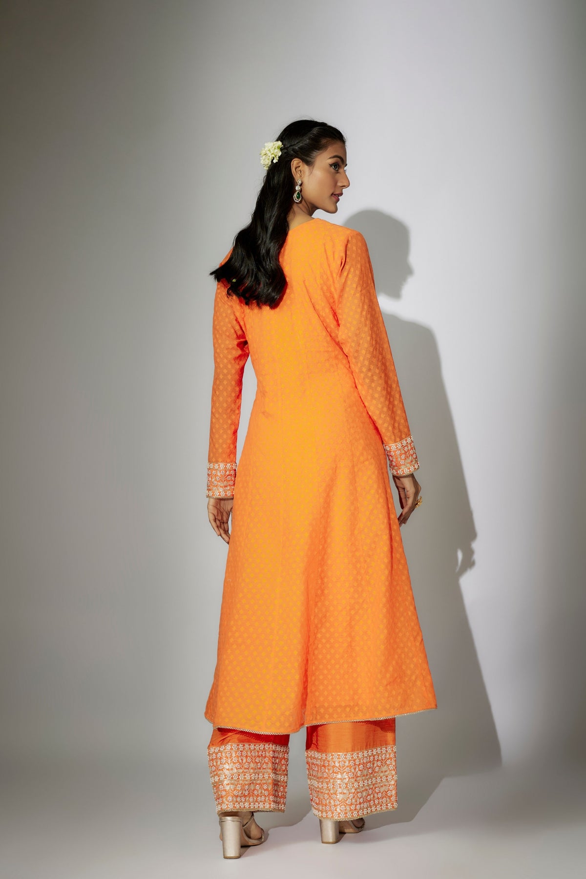 Orange Kurta Set