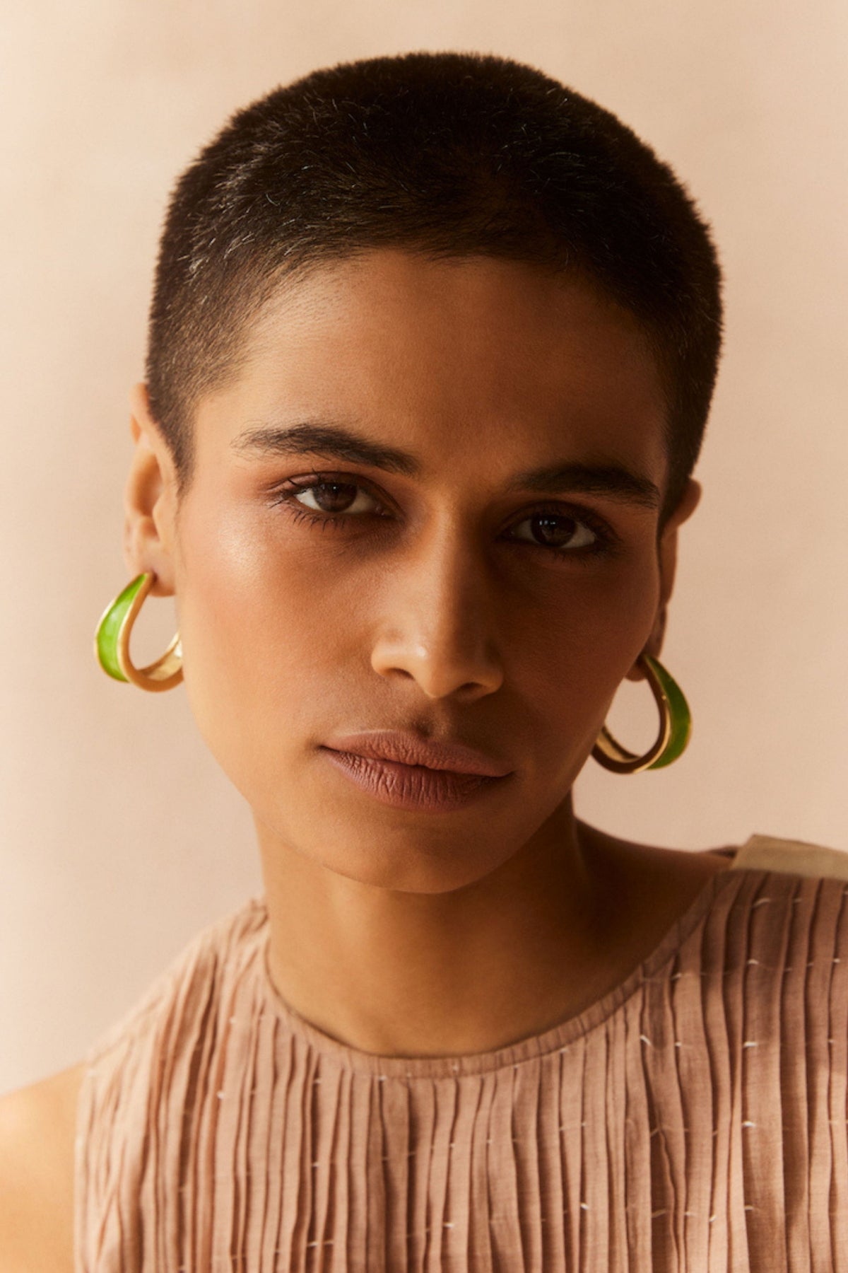 Andaman Green Hoops Earrings