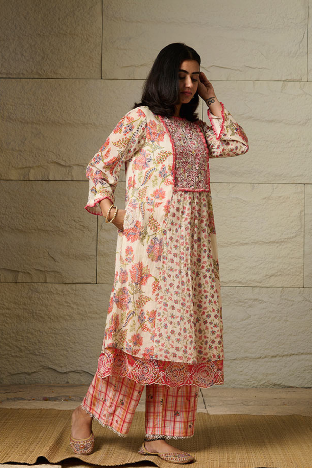 Piya  Ivory Kurta Set