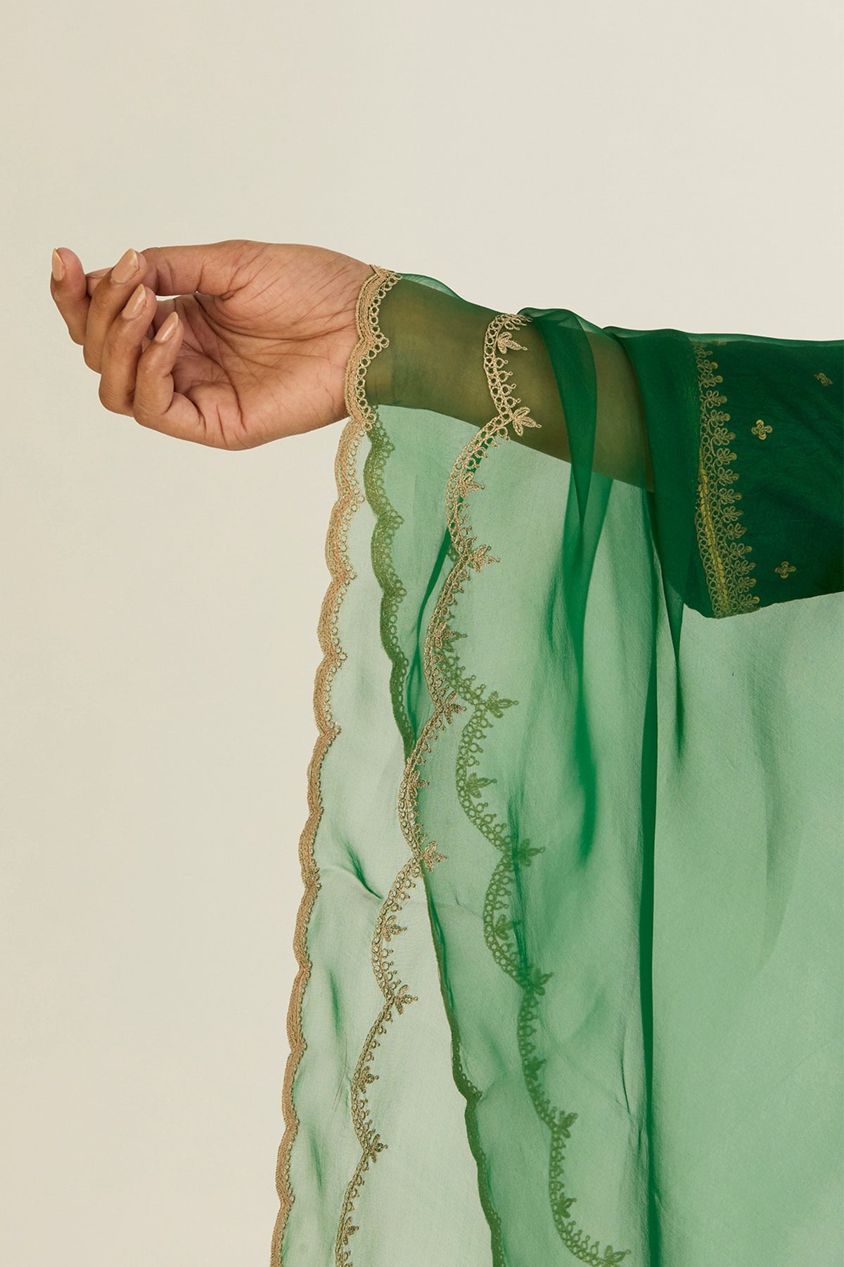 Kaveri Green Dupatta