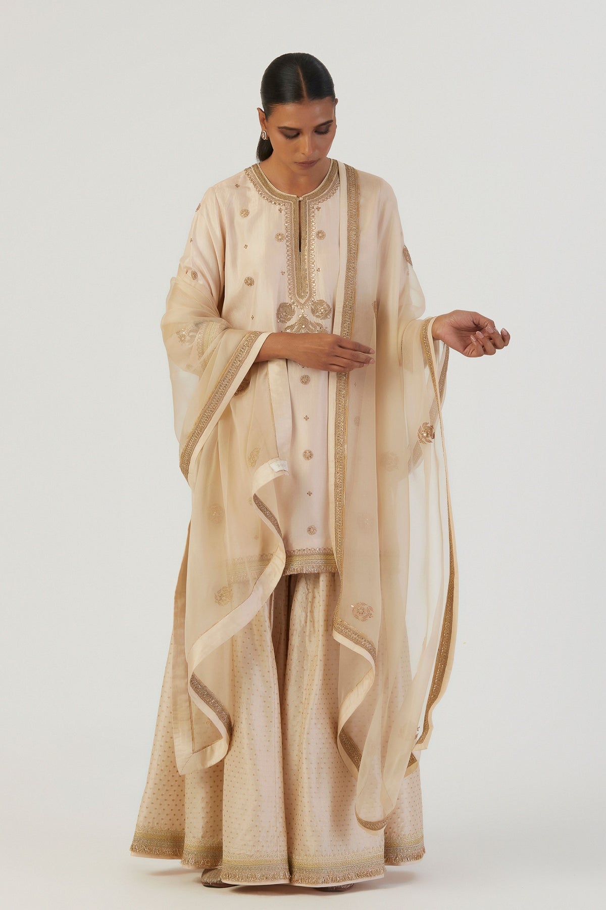 Tara Silk Kurta and Sharara