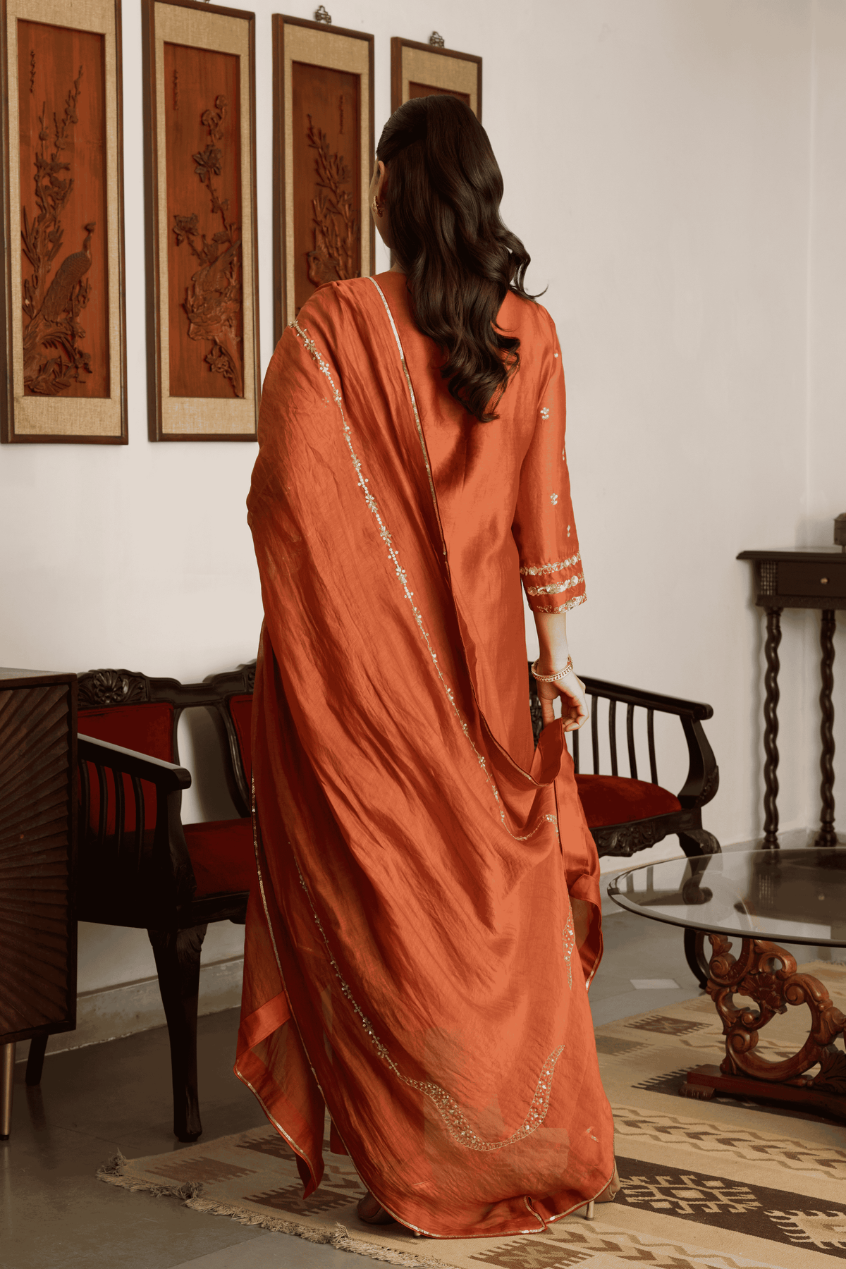 Chanderi Kurta Set With Dupatta