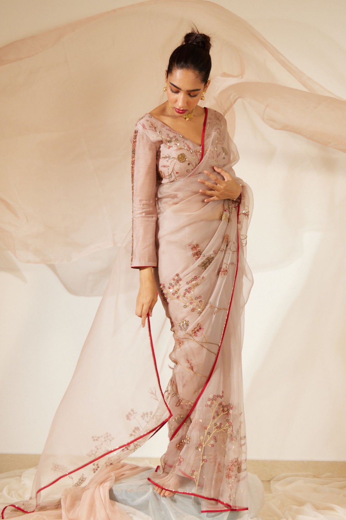 Grey Gul Saree