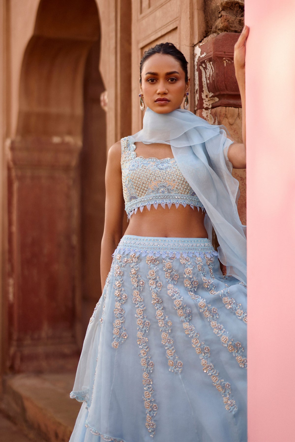 Azure Lehenga Set