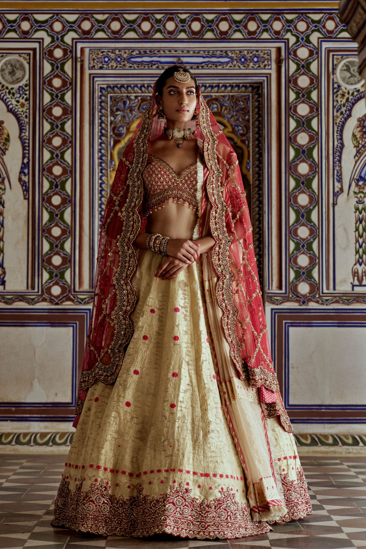 Golden Lehenga Choli Set