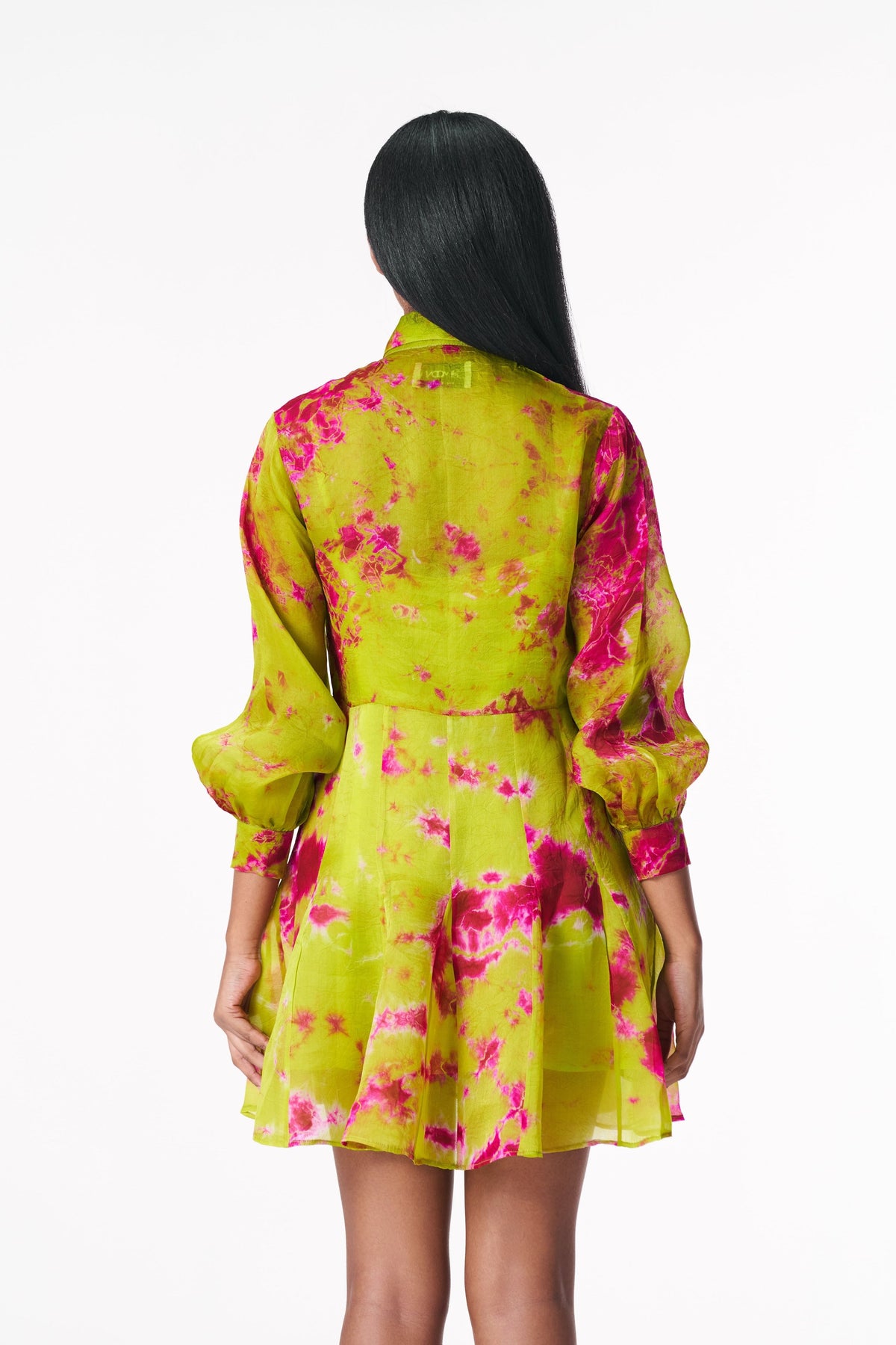 Chartreuse Seas Shirt Dress