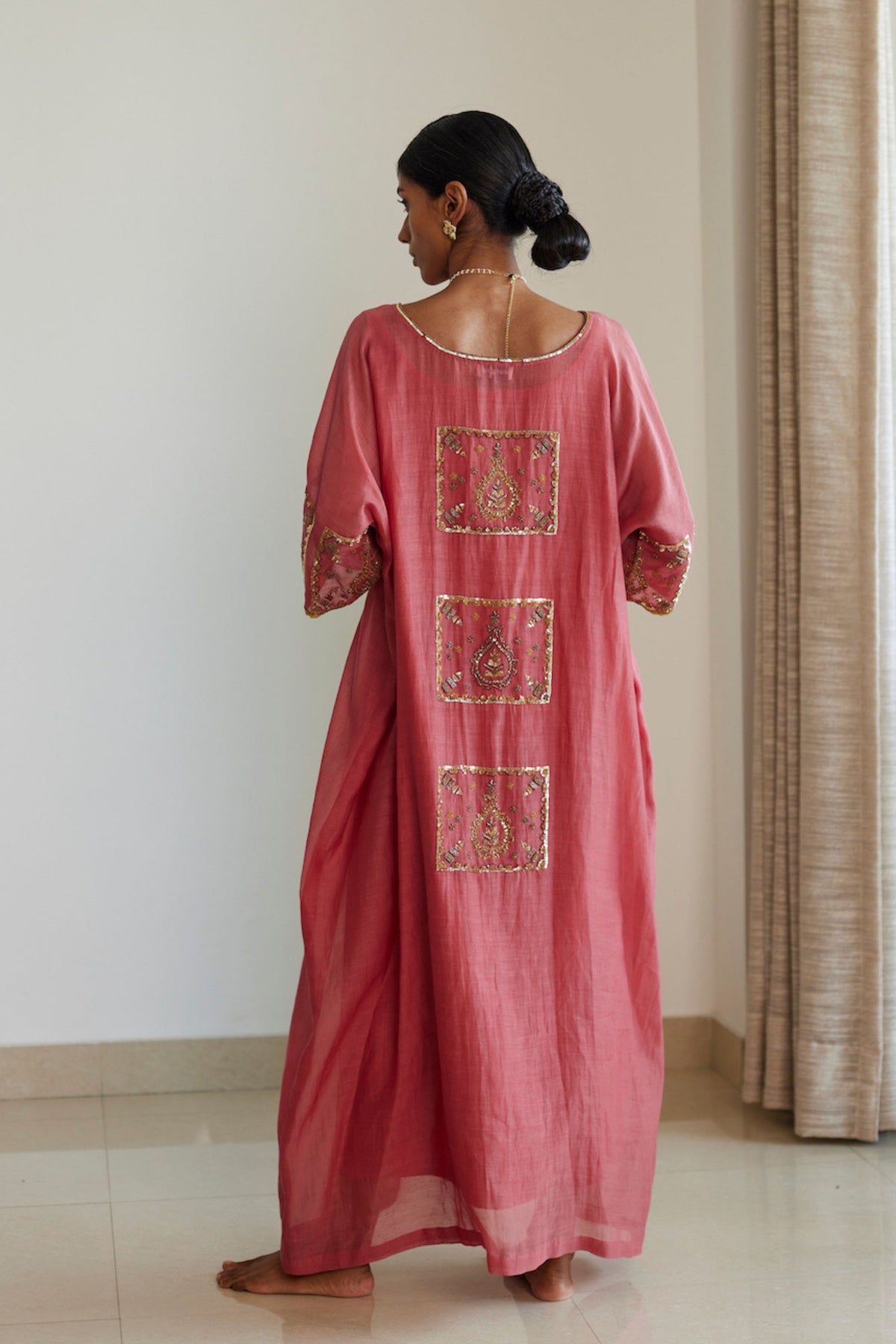 Pink Akaari Kaftan